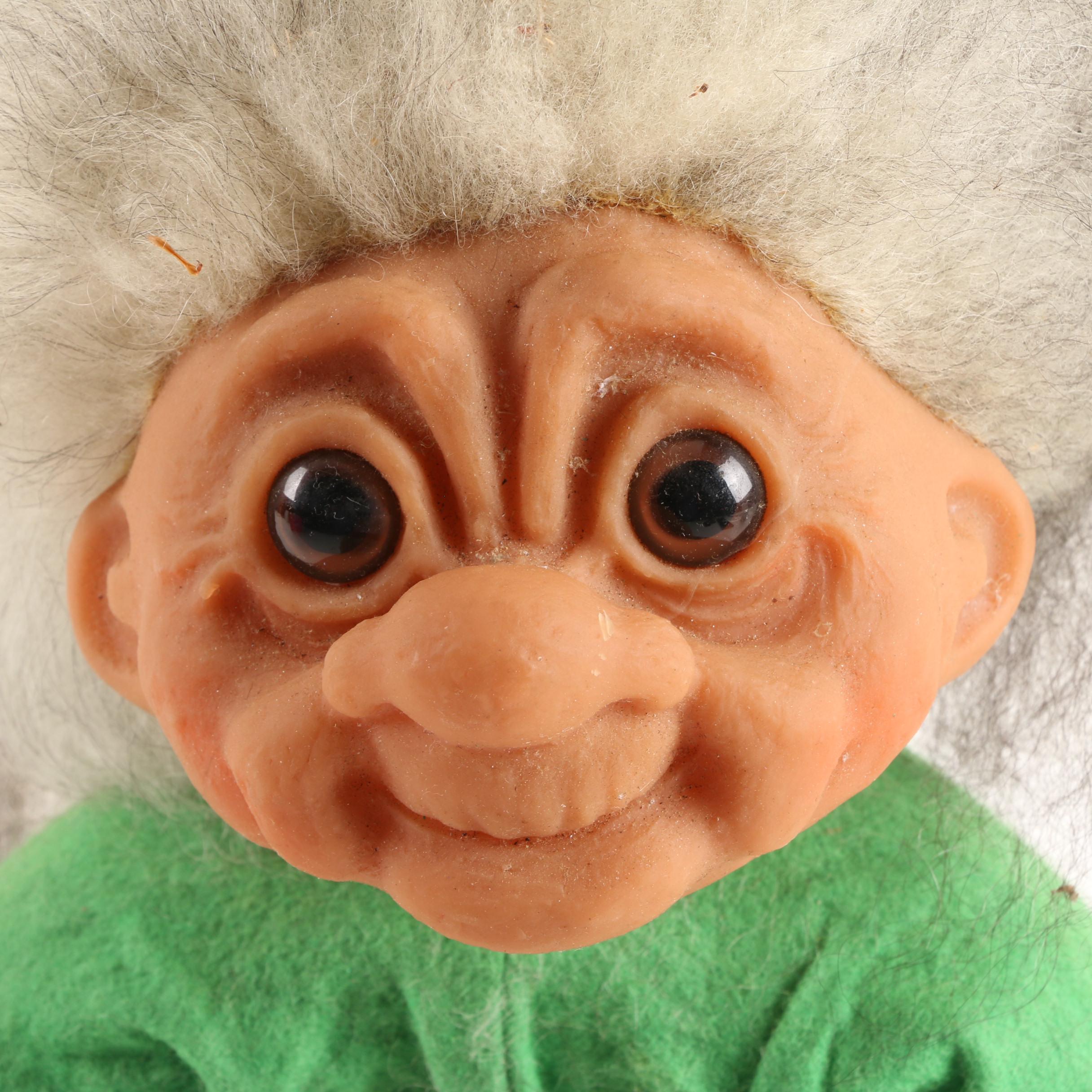 Ashton-Drake "My First Christmas" Porcelain Doll and Norfin "Grandma" Troll