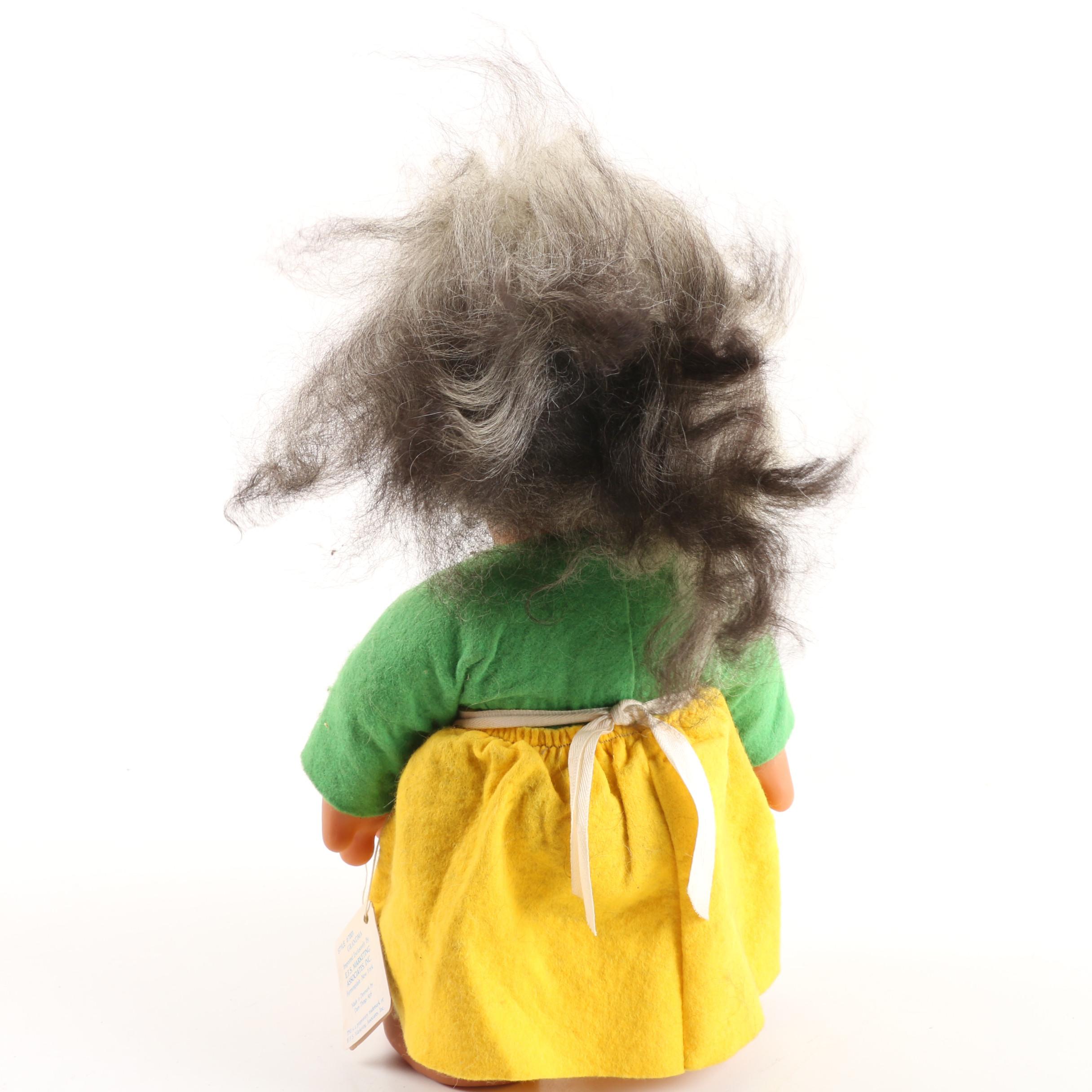 Ashton-Drake "My First Christmas" Porcelain Doll and Norfin "Grandma" Troll