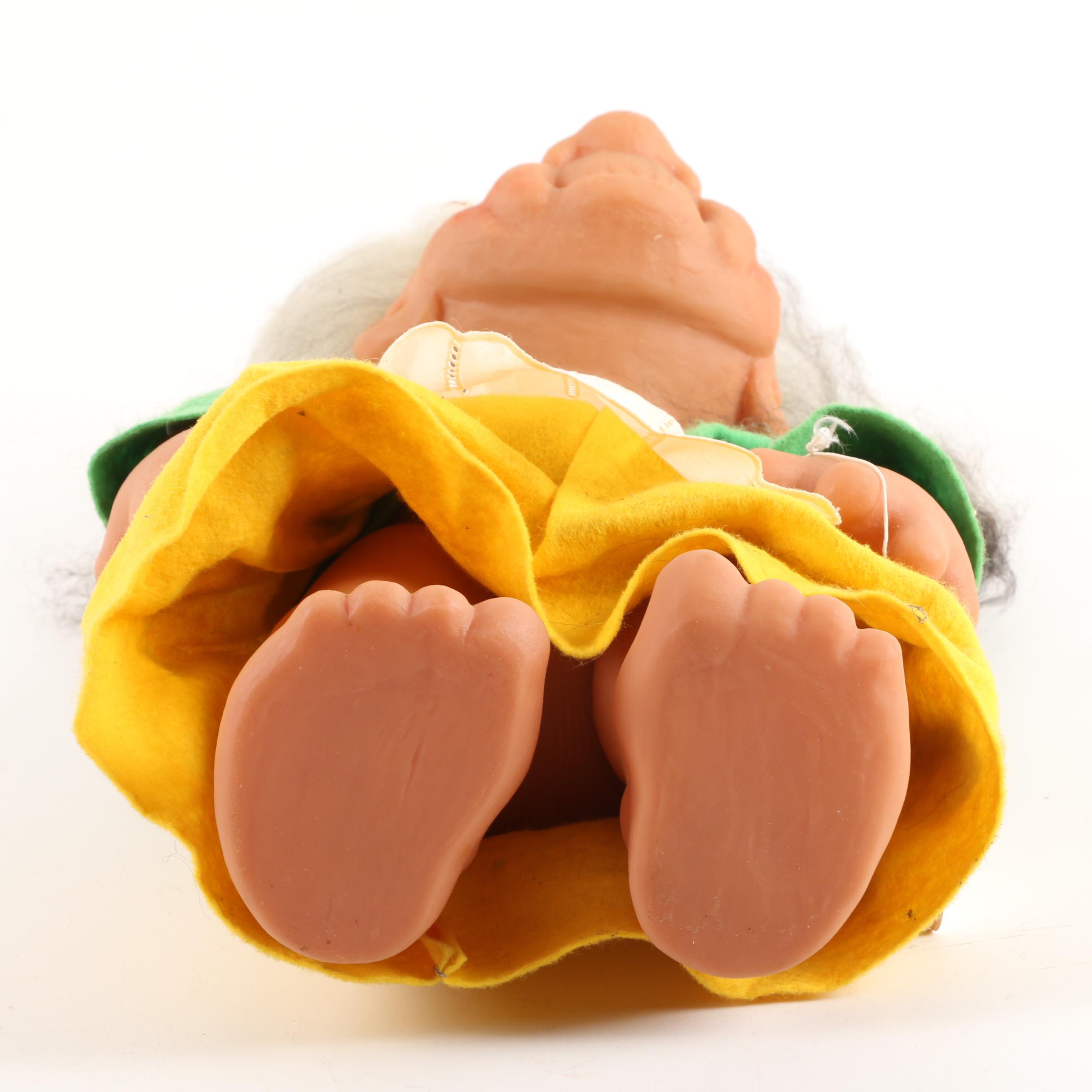 Ashton-Drake "My First Christmas" Porcelain Doll and Norfin "Grandma" Troll