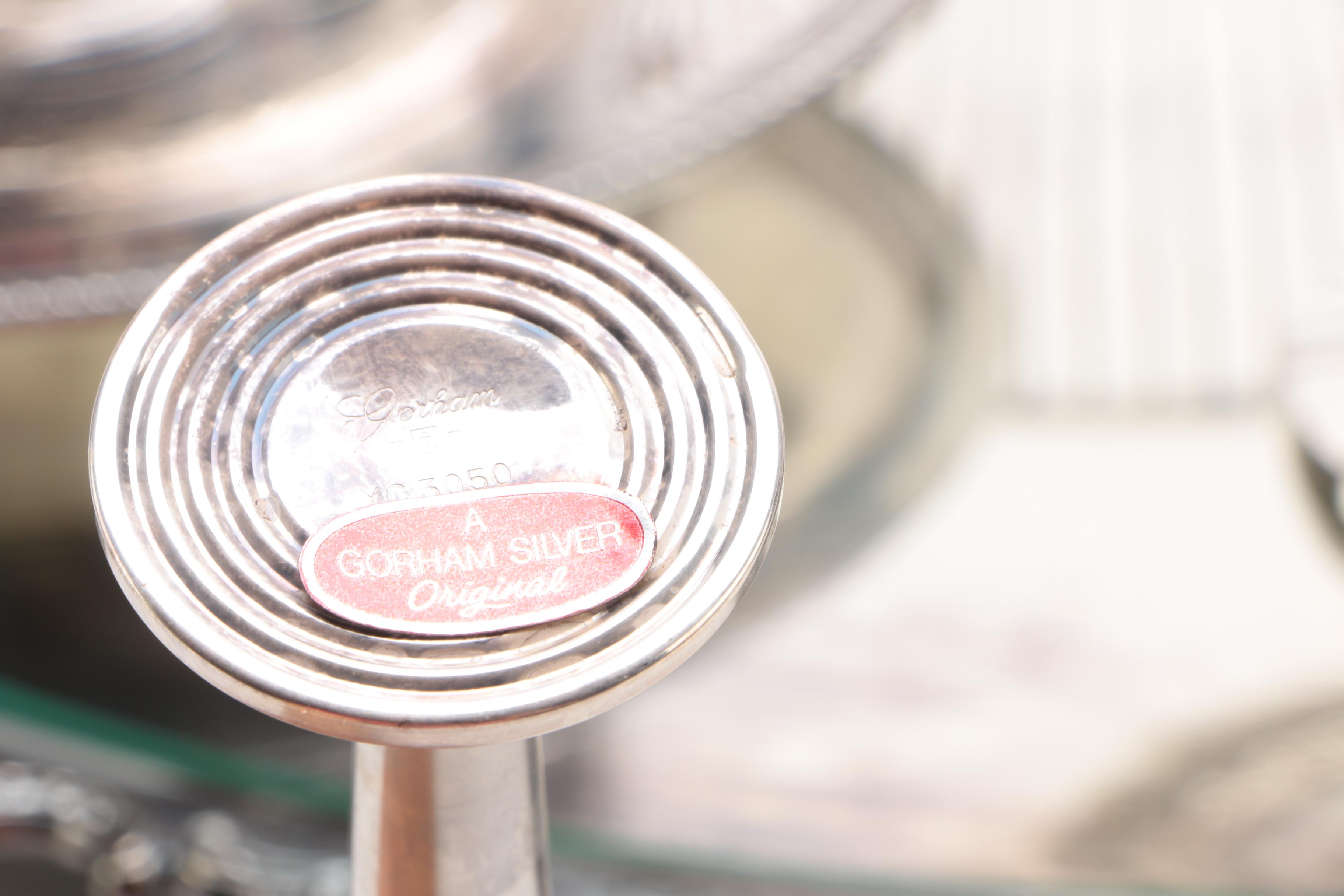 Alt-Heidelberg Large Silver Plate Tea Service Tray with Other Silver Plate