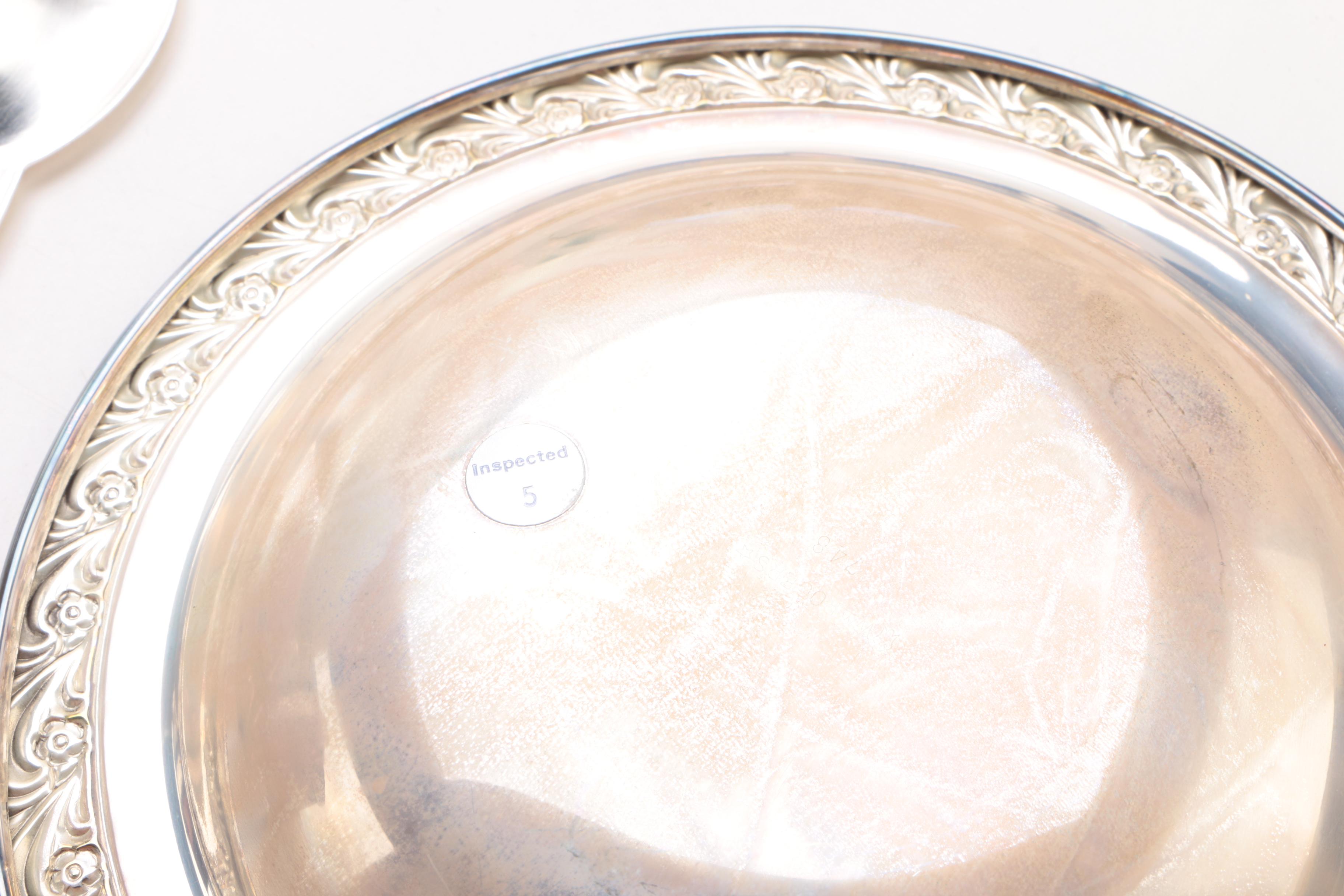 Alt-Heidelberg Large Silver Plate Tea Service Tray with Other Silver Plate