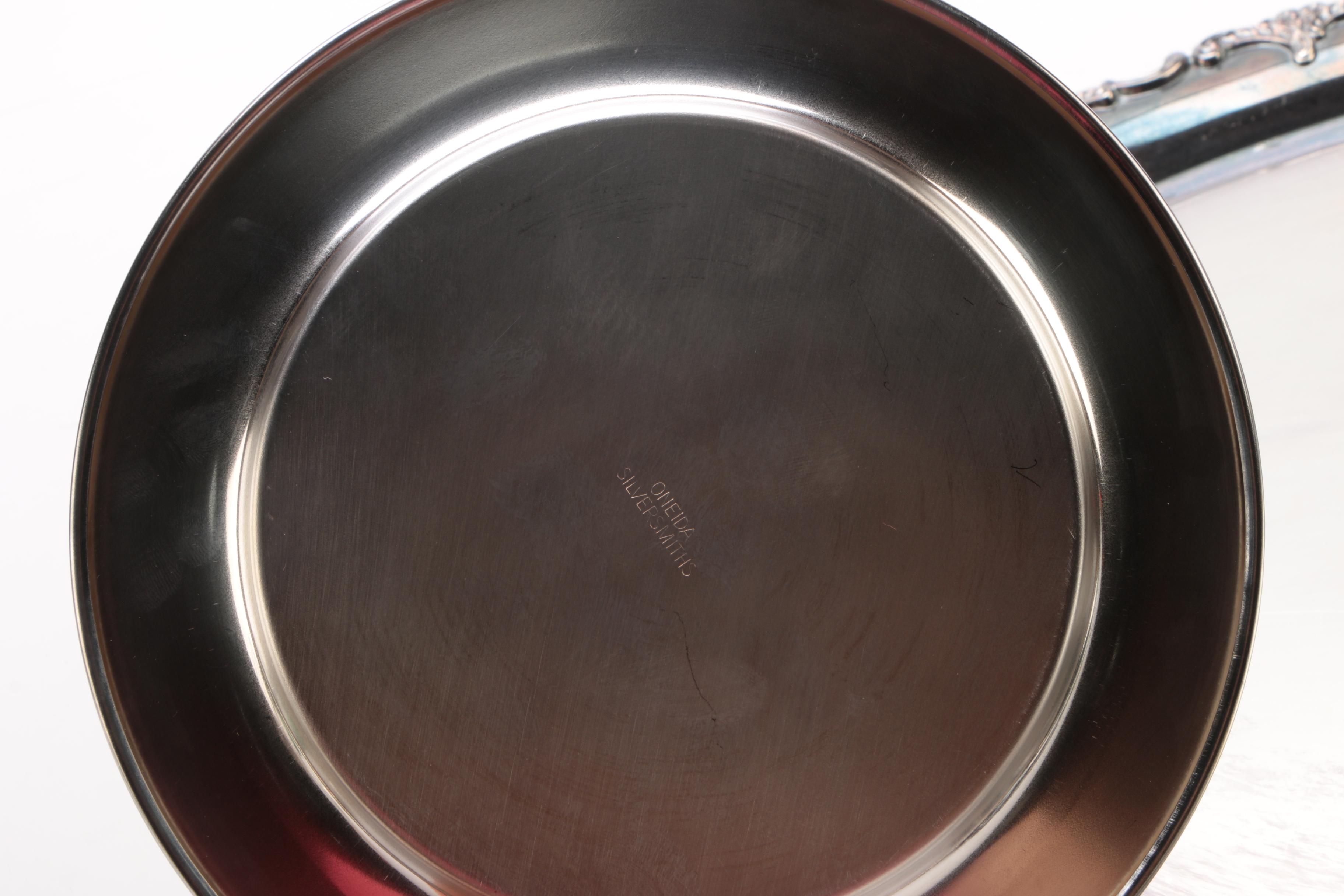 Alt-Heidelberg Large Silver Plate Tea Service Tray with Other Silver Plate