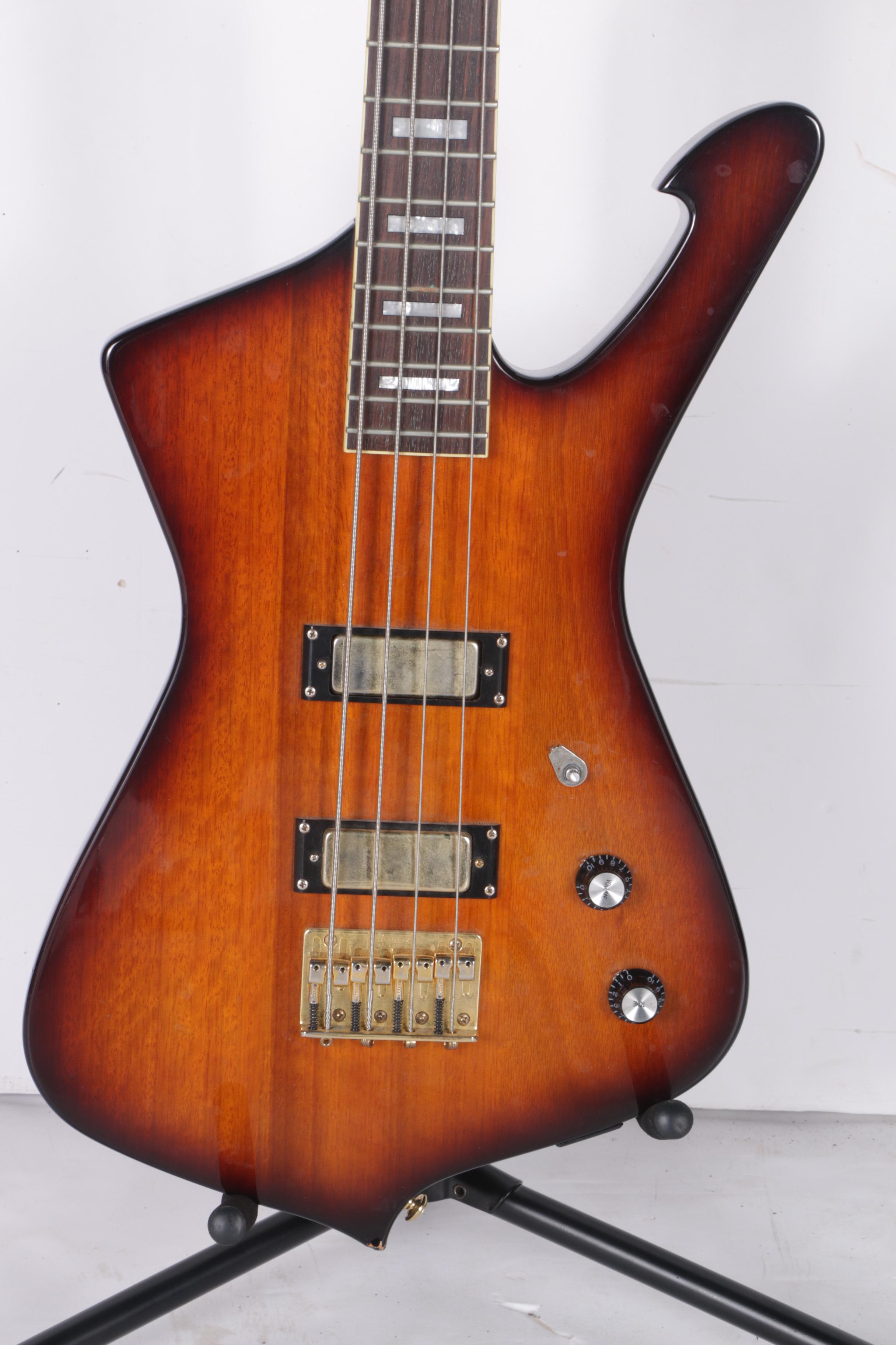 Ibanez Iceman Bass Guitar with Gig Bag and Stand