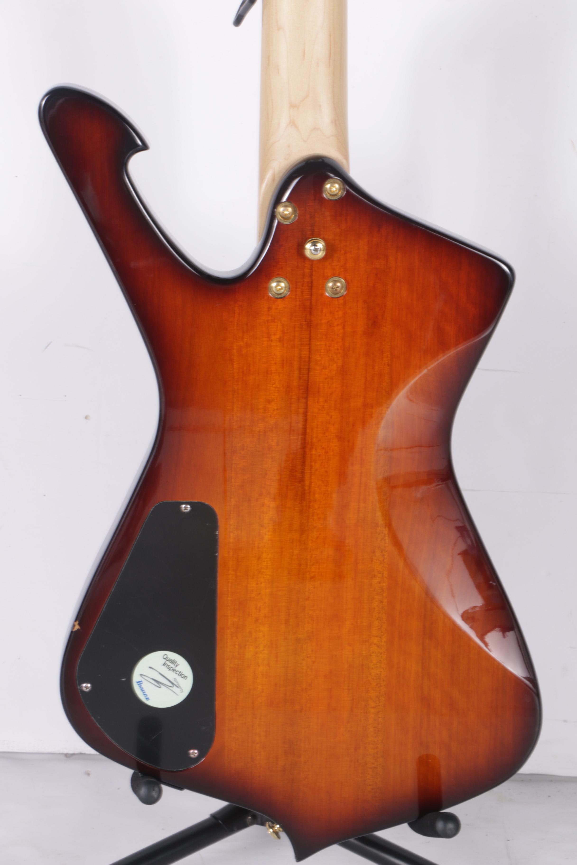 Ibanez Iceman Bass Guitar with Gig Bag and Stand