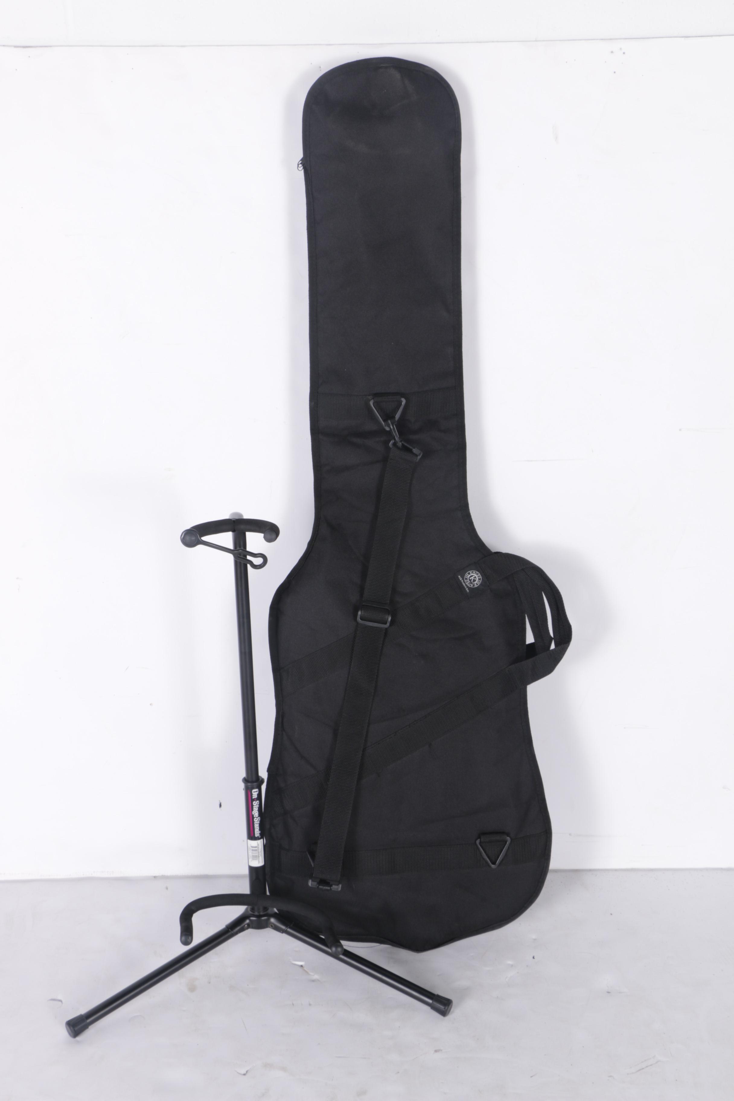 Ibanez Iceman Bass Guitar with Gig Bag and Stand