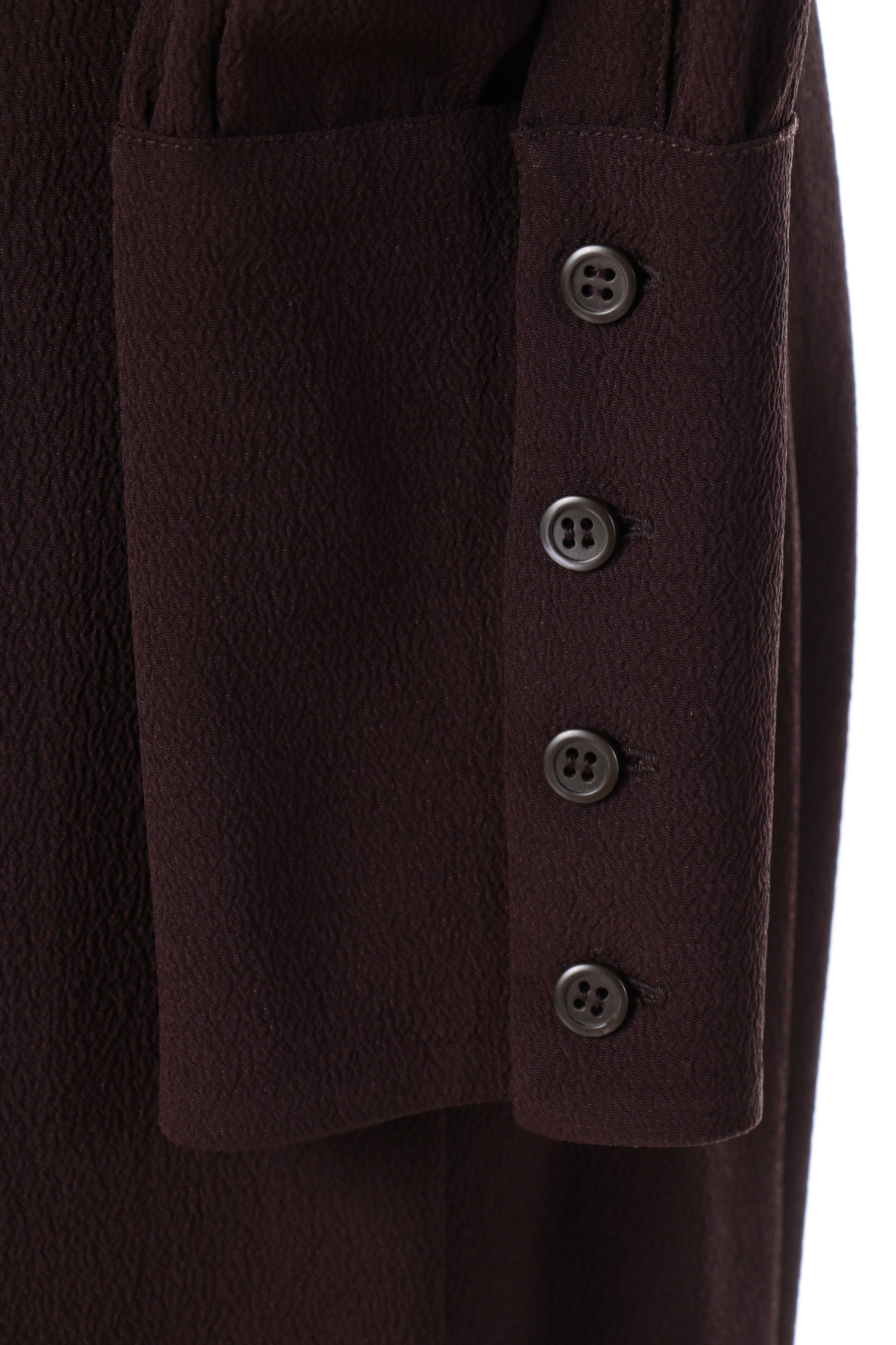 Prada Dark Brown Crepe Dress