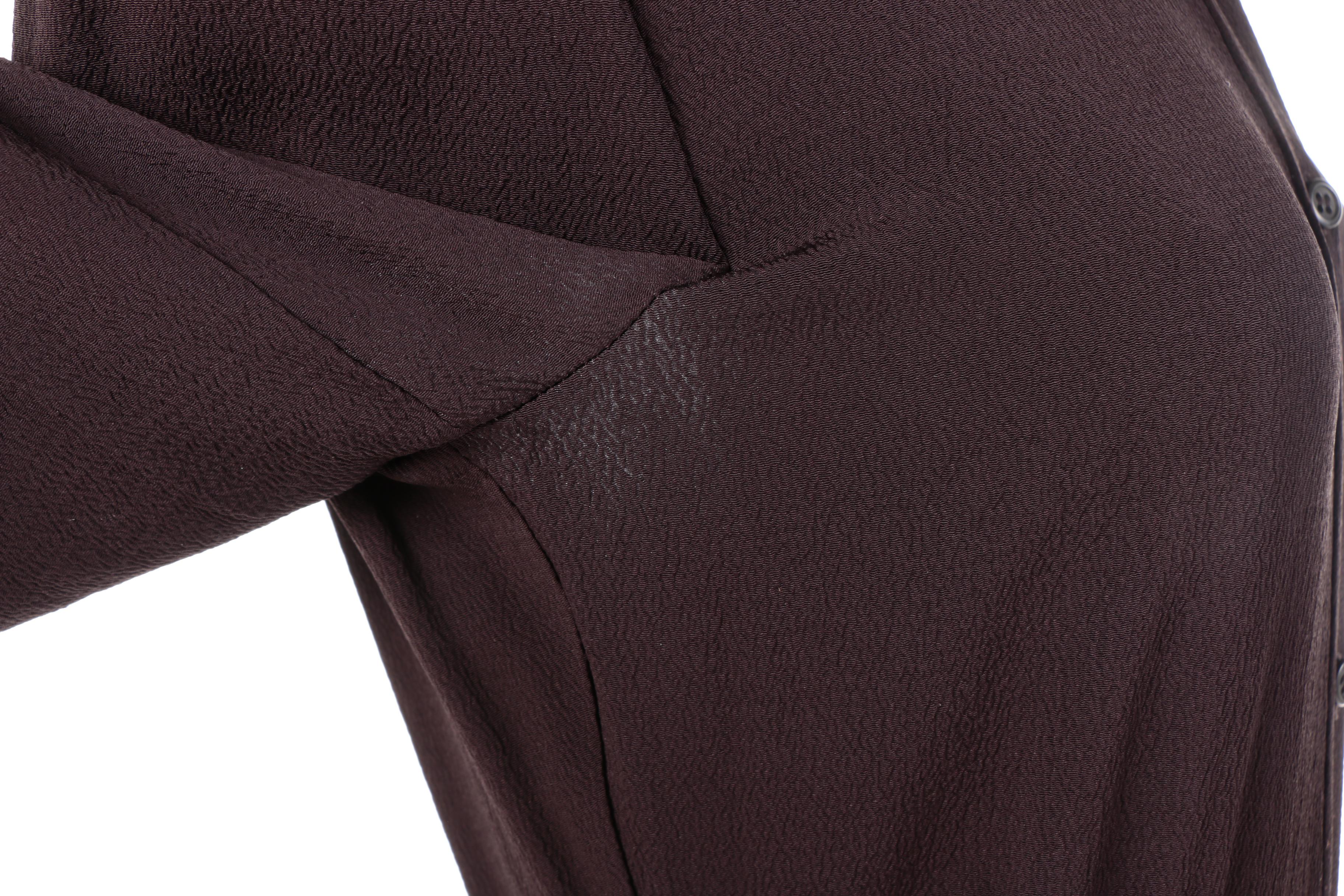 Prada Dark Brown Crepe Dress