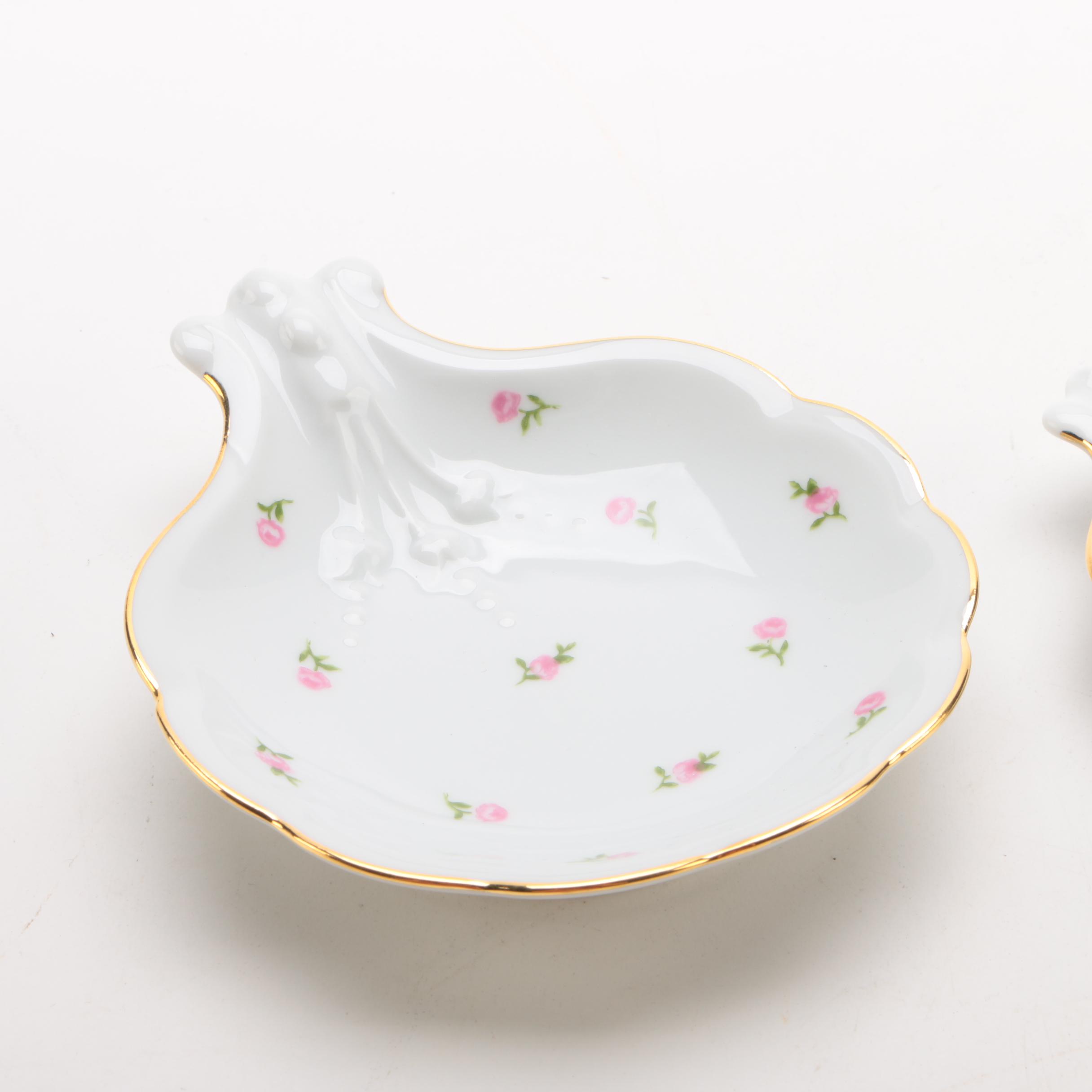 Royal Limoges "Gilda" Porcelain Trinket Dishes