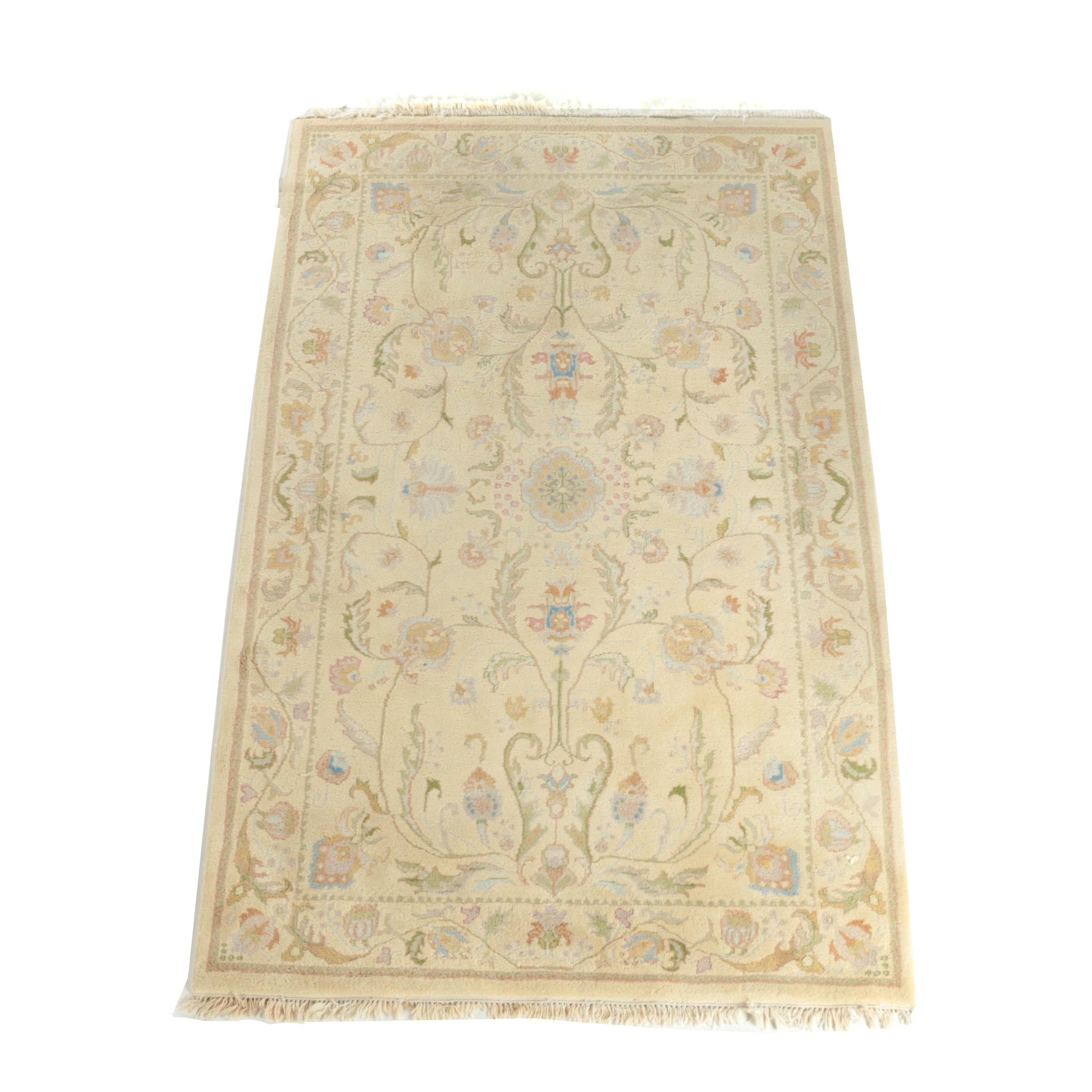 Hand-Knotted Chinese Wool Area Rug