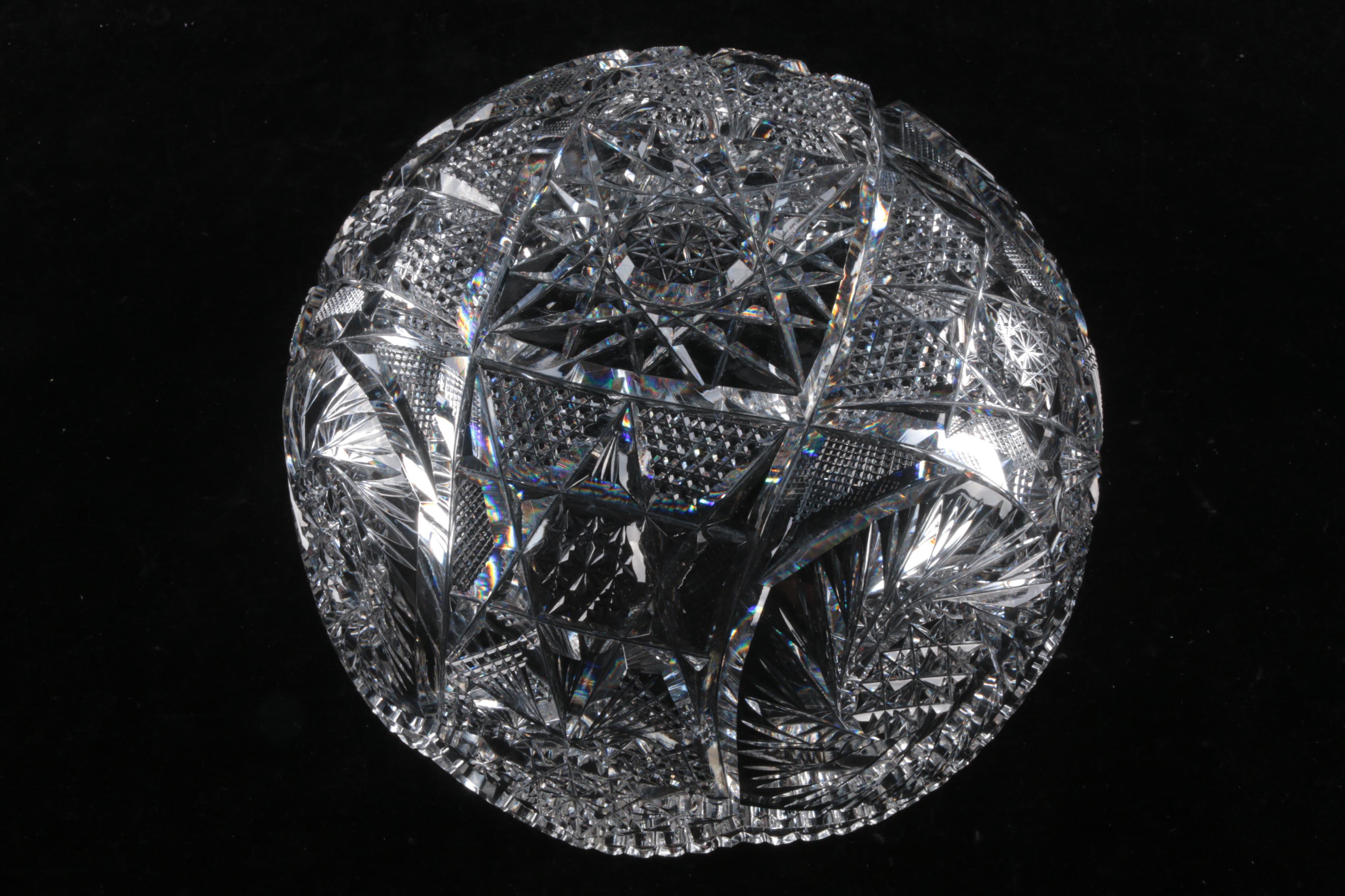 American Brilliant Period Cut Glass Bowl