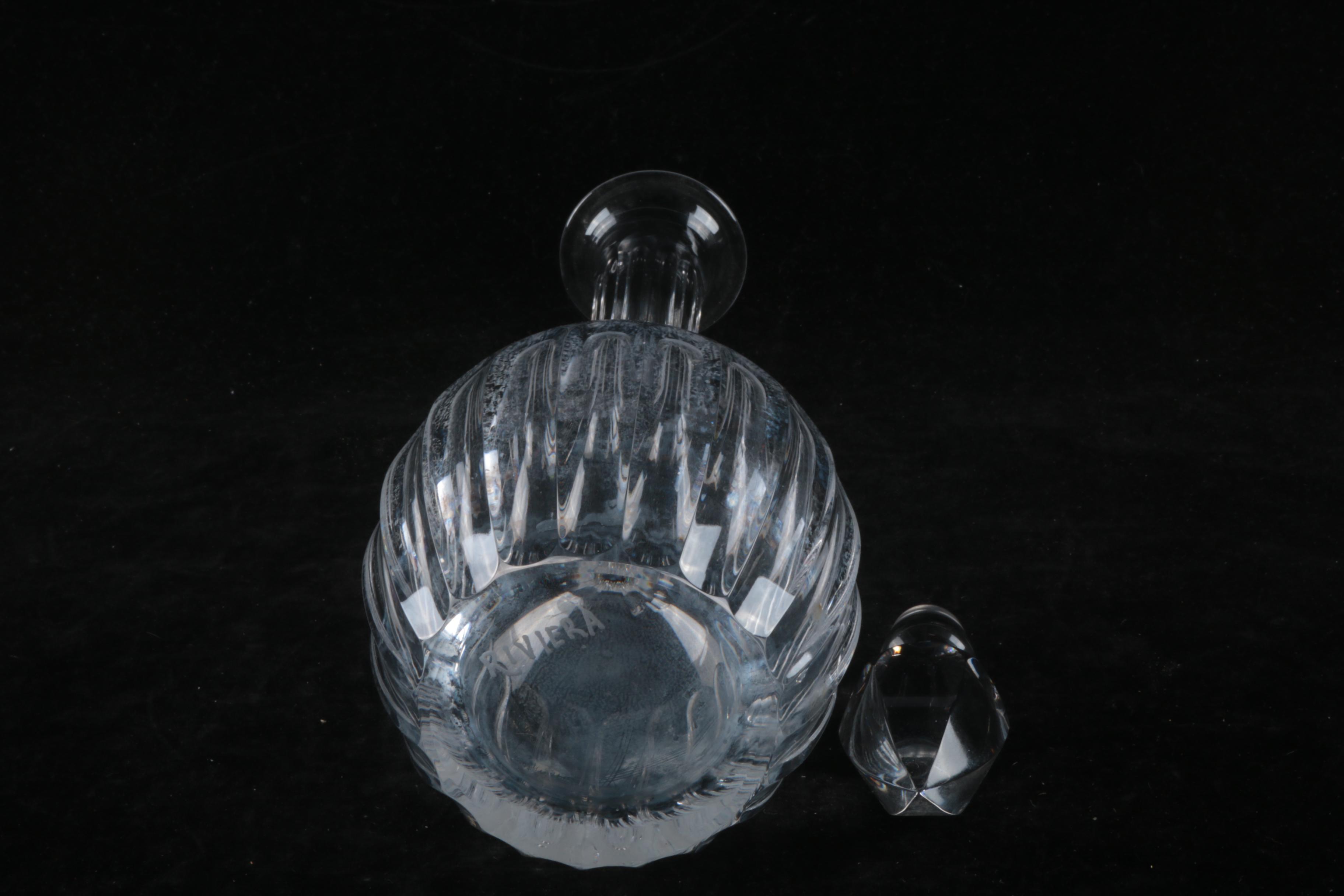 Cristal France, Riviera, and Glass Decanters