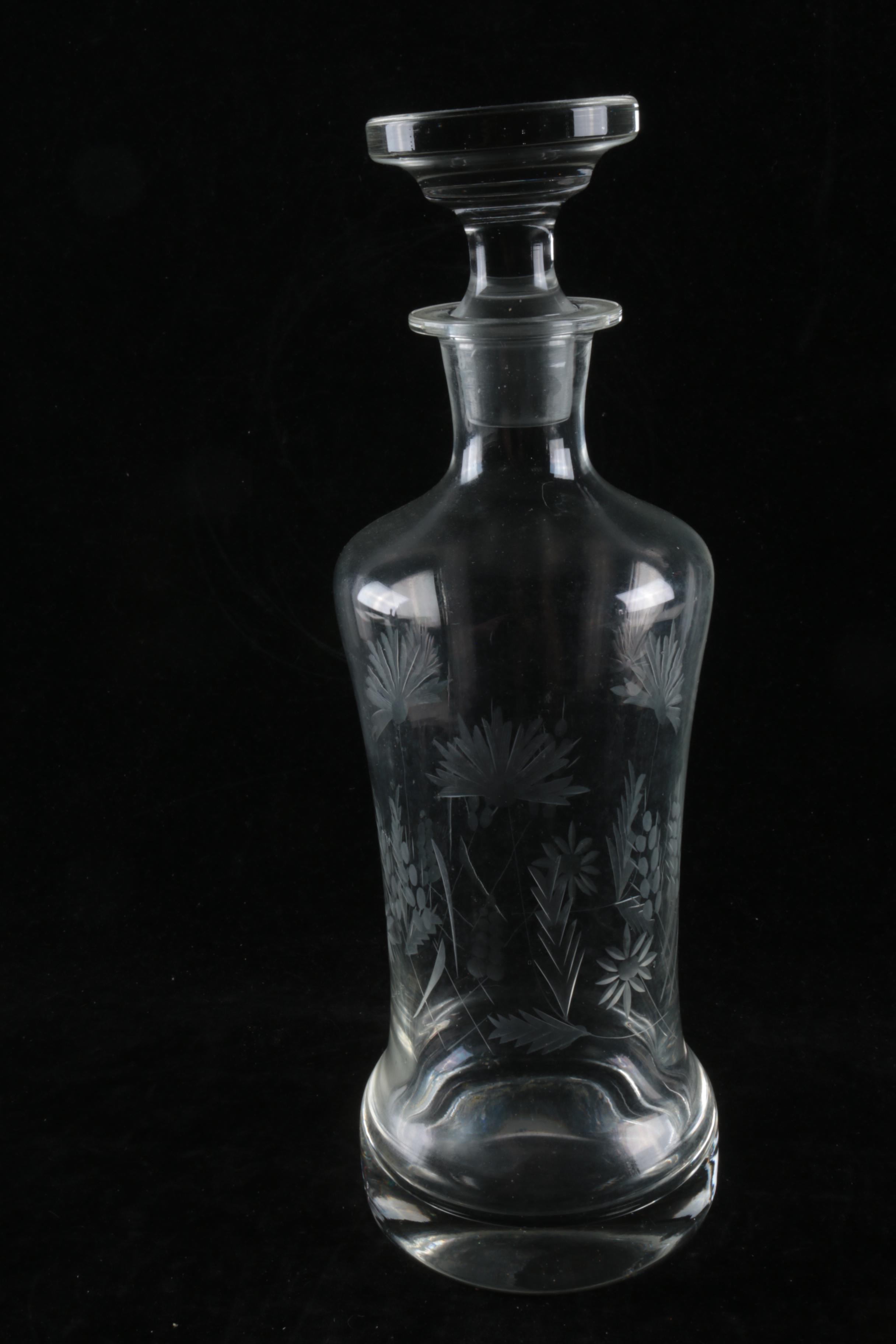 Cristal France, Riviera, and Glass Decanters
