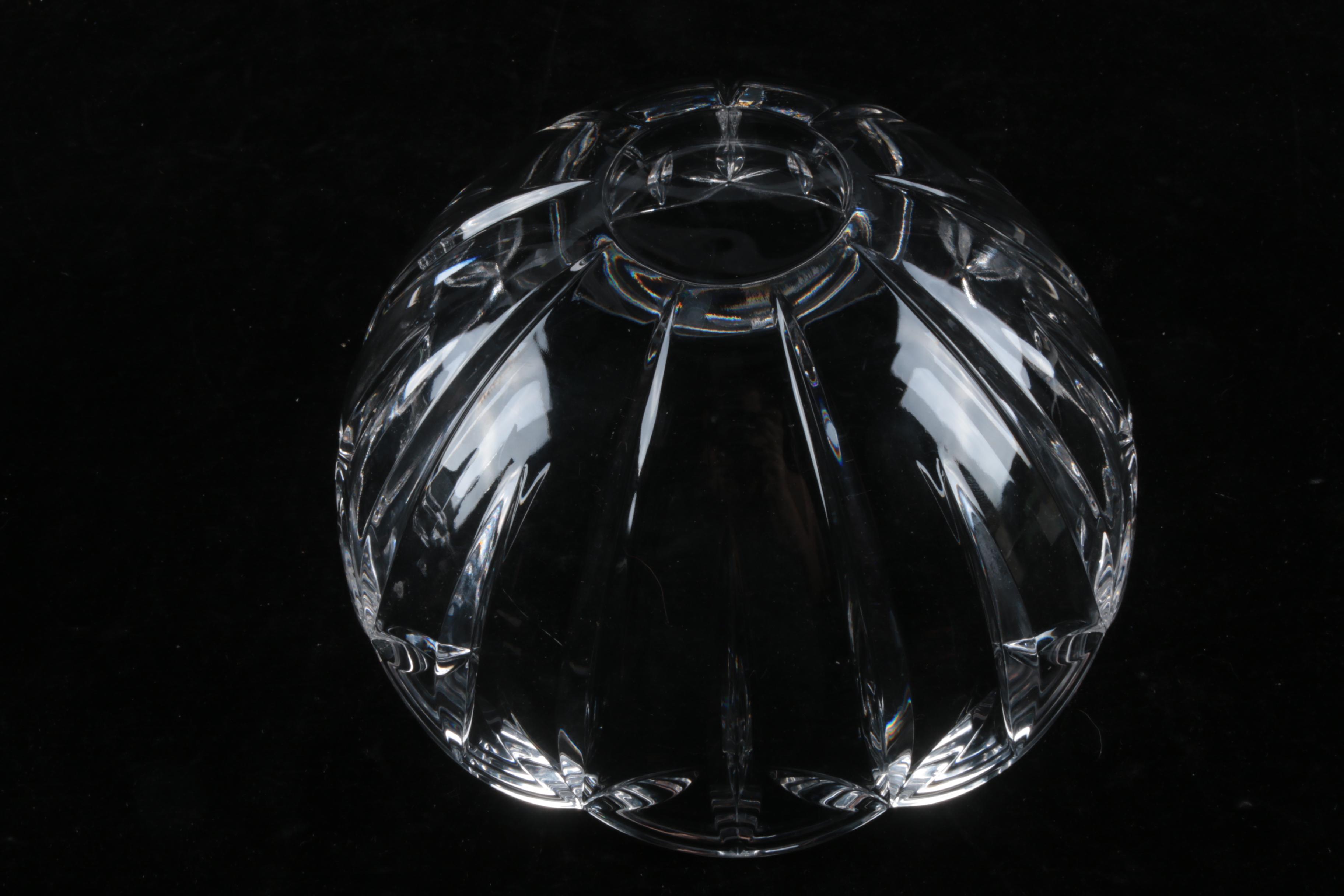 Mikasa Crystal Votive Candleholders with Bowl