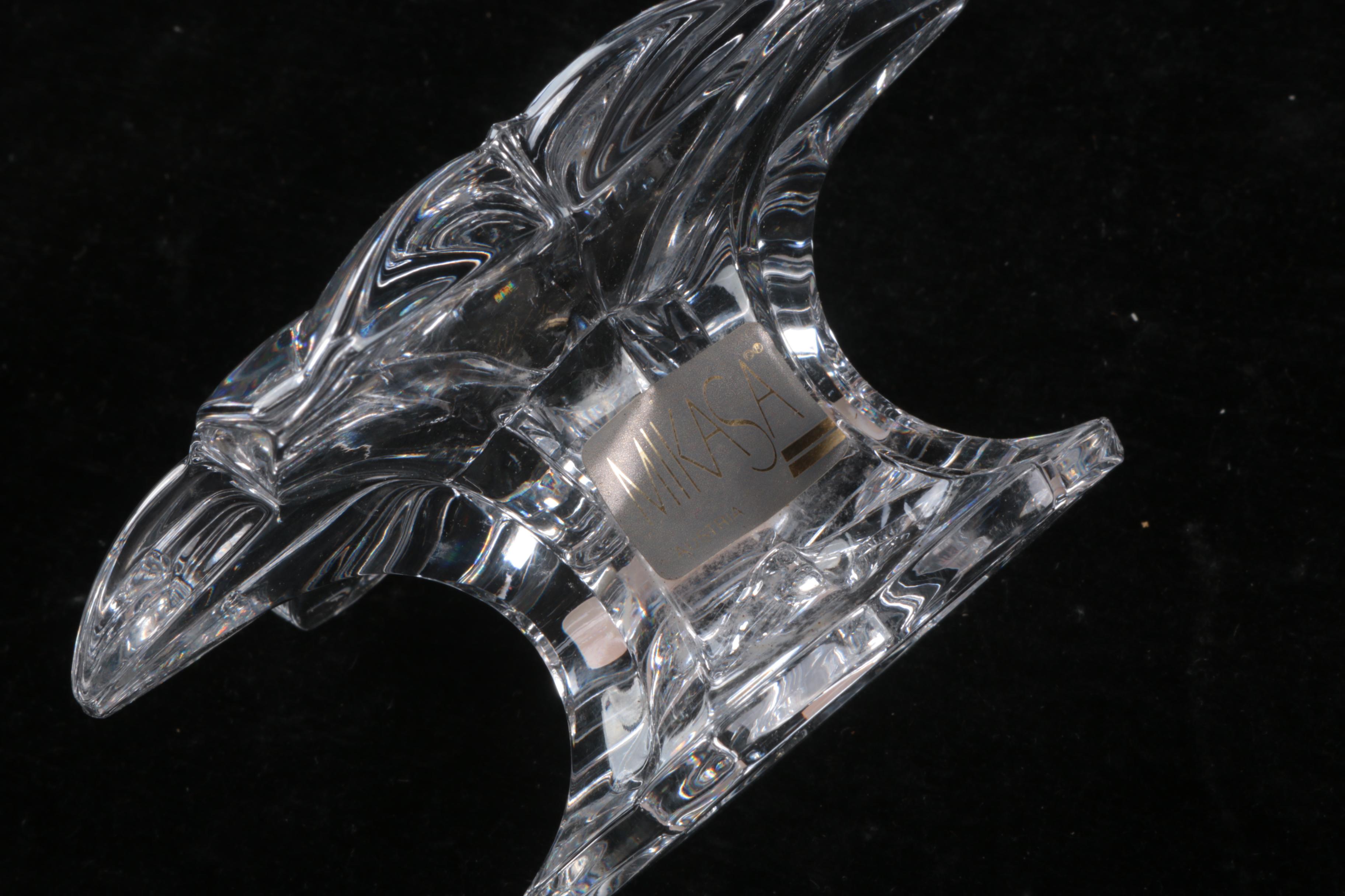 Mikasa Crystal Votive Candleholders with Bowl