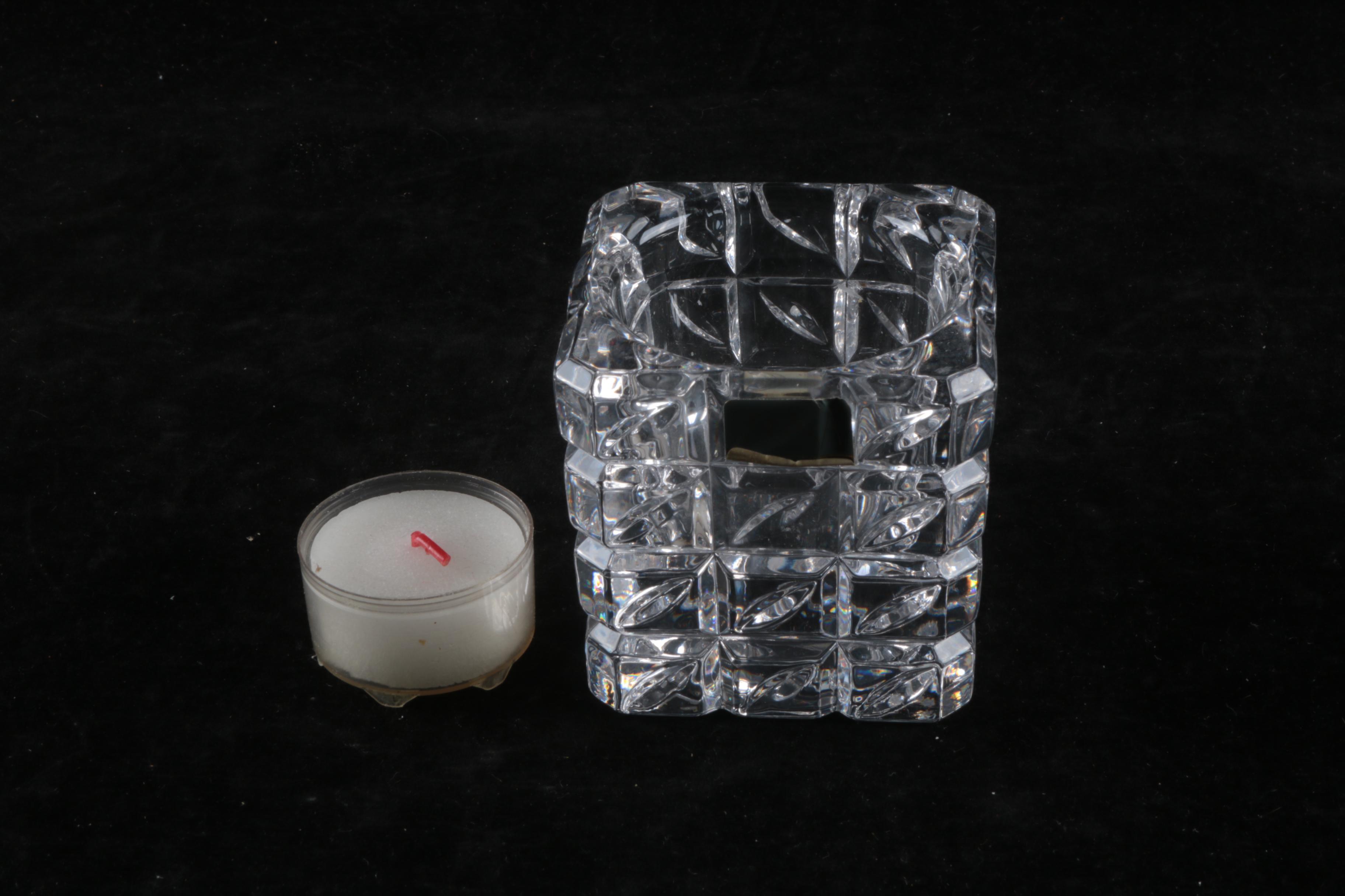 Mikasa Crystal Votive Candleholders with Bowl
