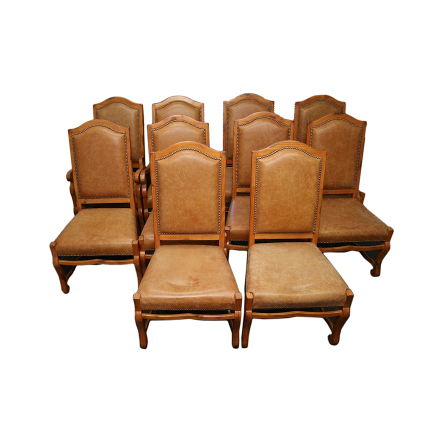 Faux Leather Upholstered Dining Chairs by Da Ya Foam Factory