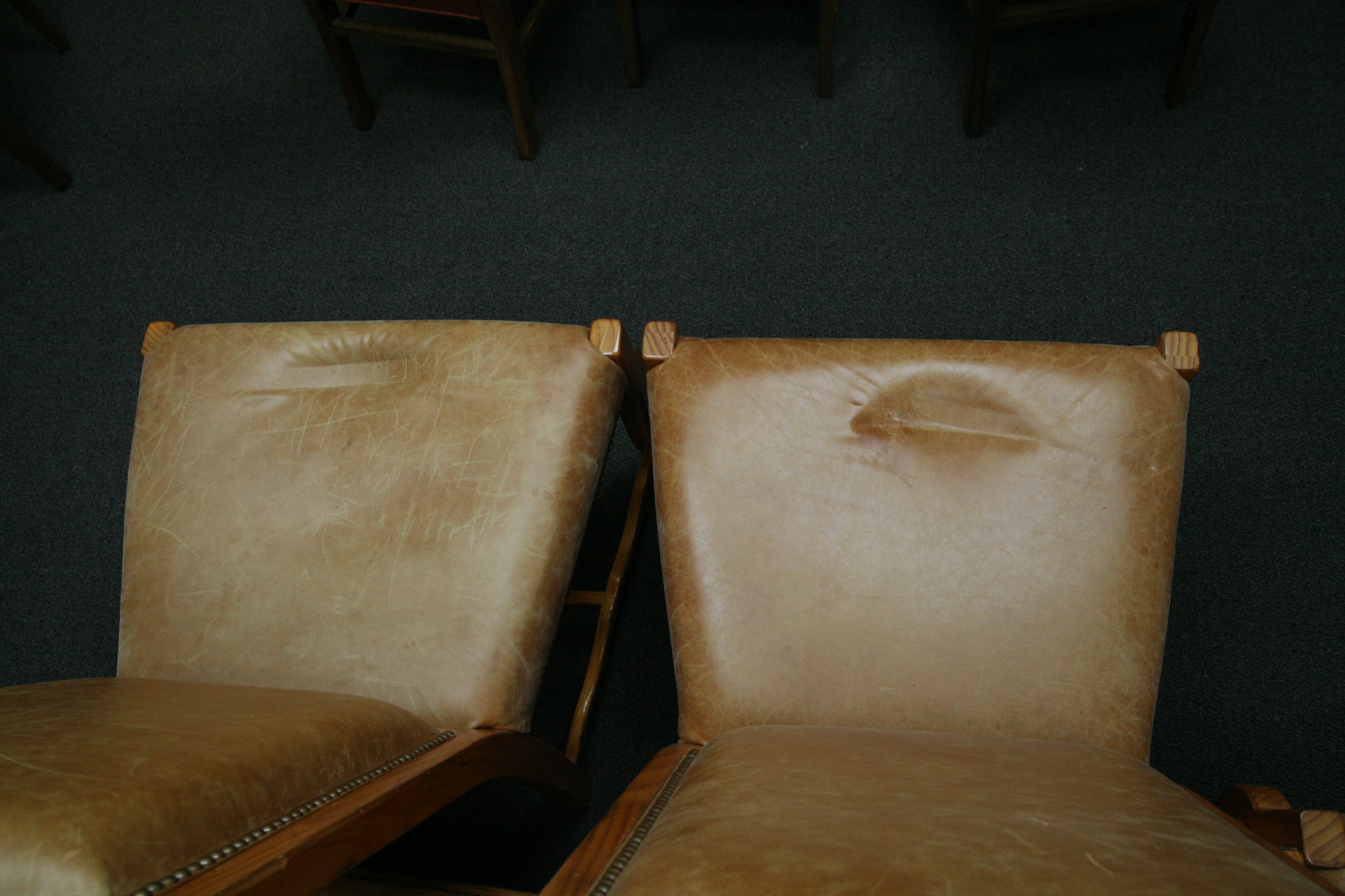 Faux Leather Upholstered Dining Chairs by Da Ya Foam Factory