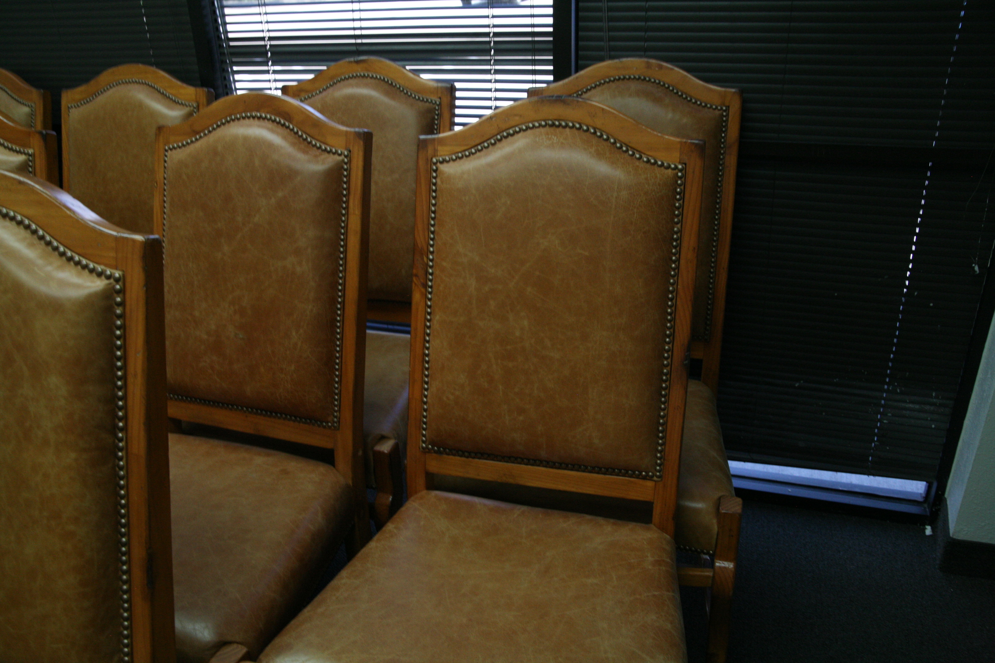 Faux Leather Upholstered Dining Chairs by Da Ya Foam Factory