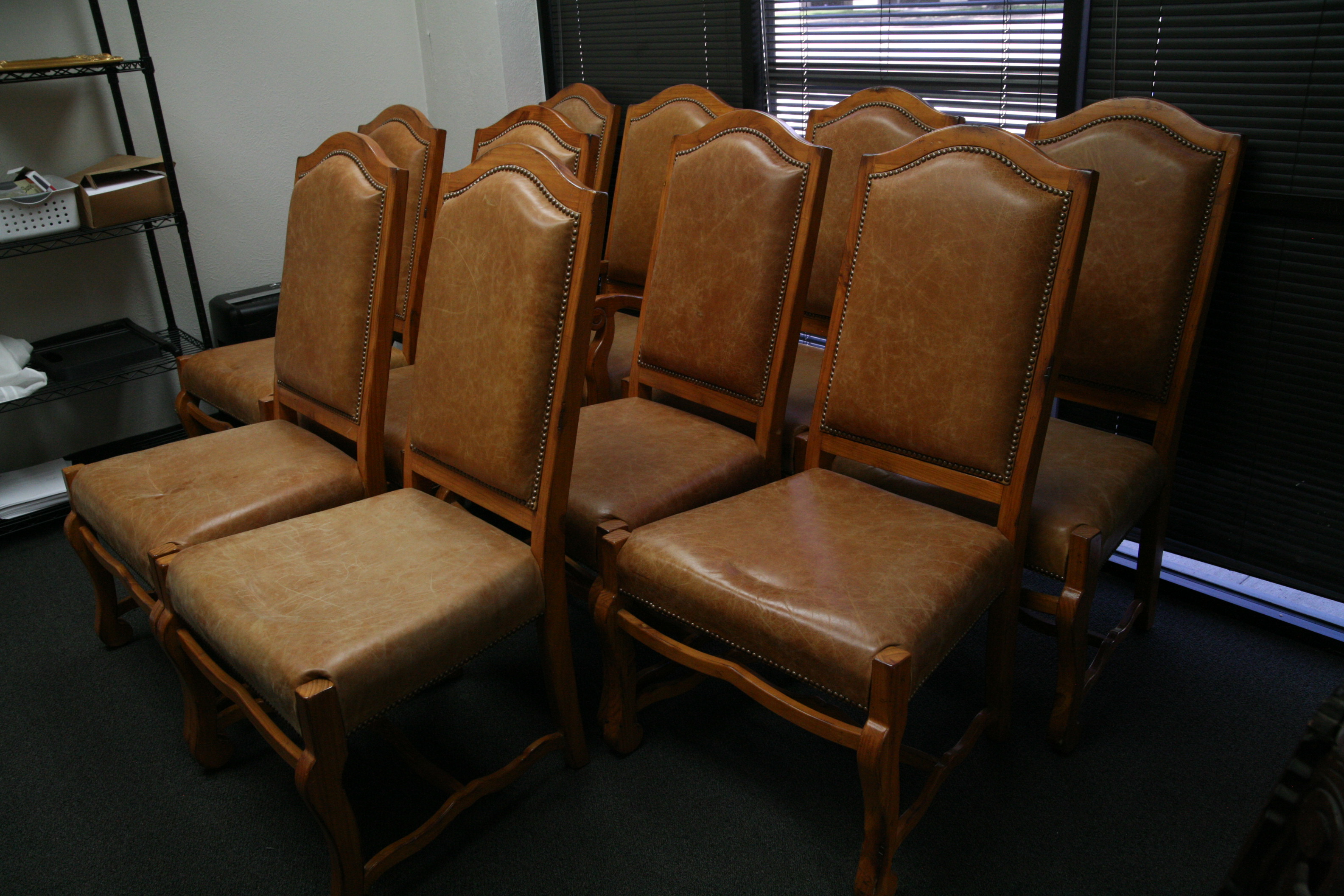 Faux Leather Upholstered Dining Chairs by Da Ya Foam Factory