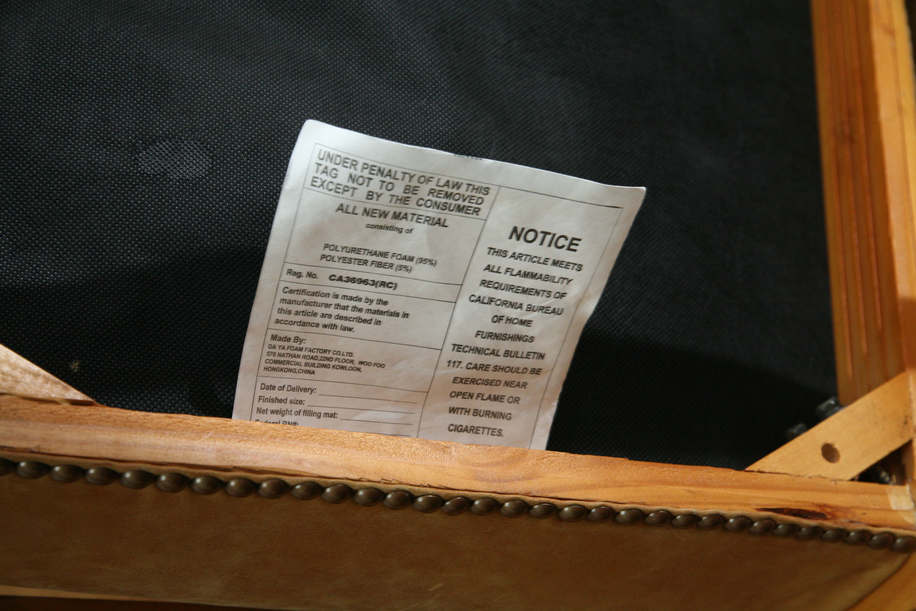 Faux Leather Upholstered Dining Chairs by Da Ya Foam Factory