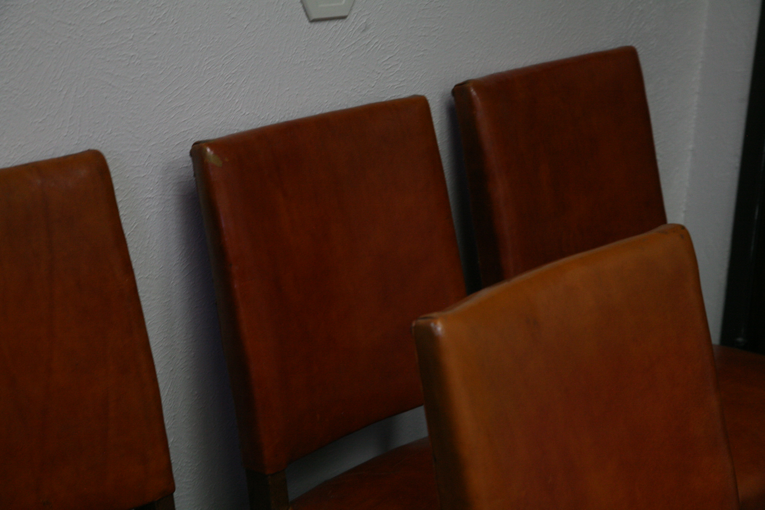Vintage Vinyl Upholstered Side Chairs