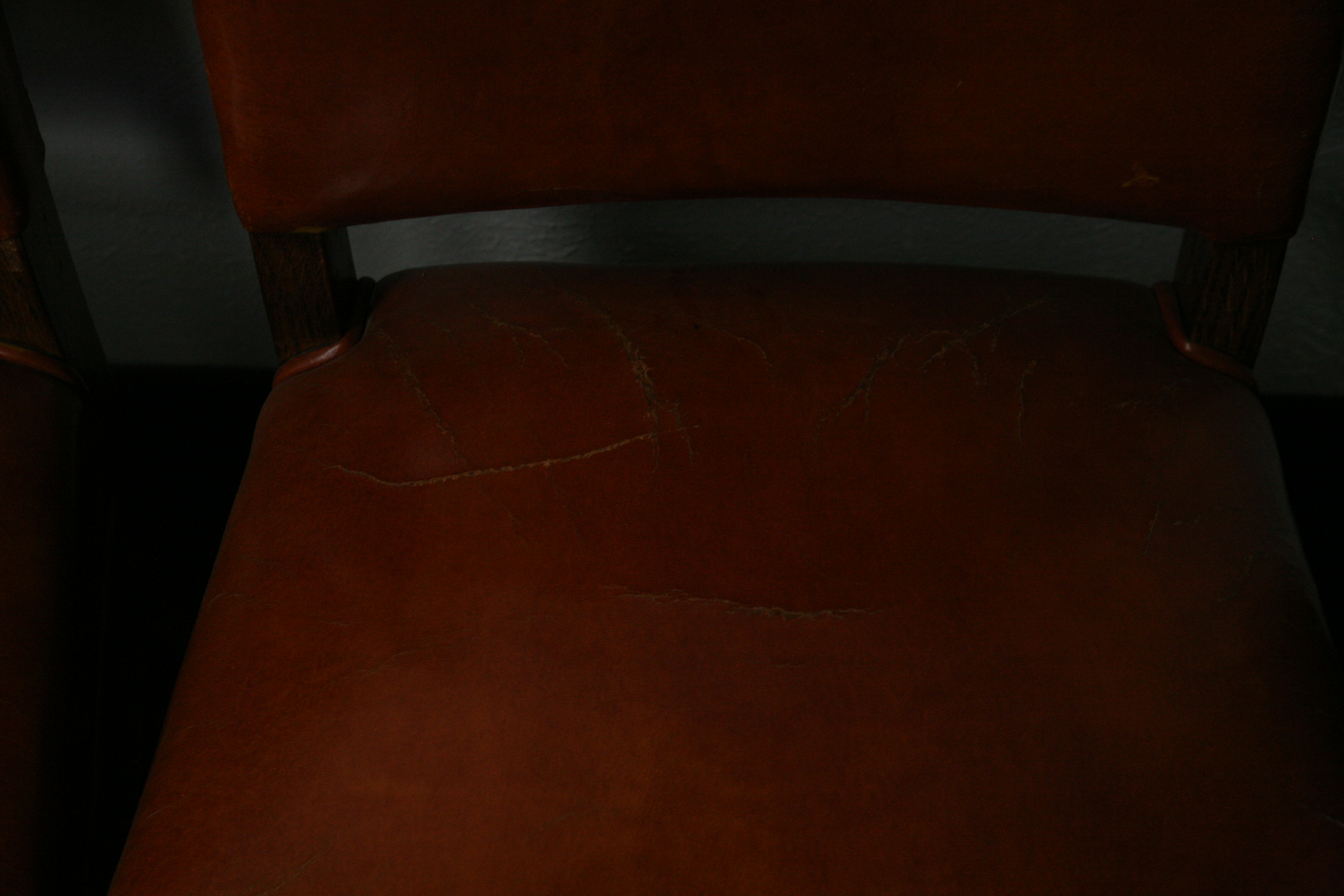 Vintage Vinyl Upholstered Side Chairs