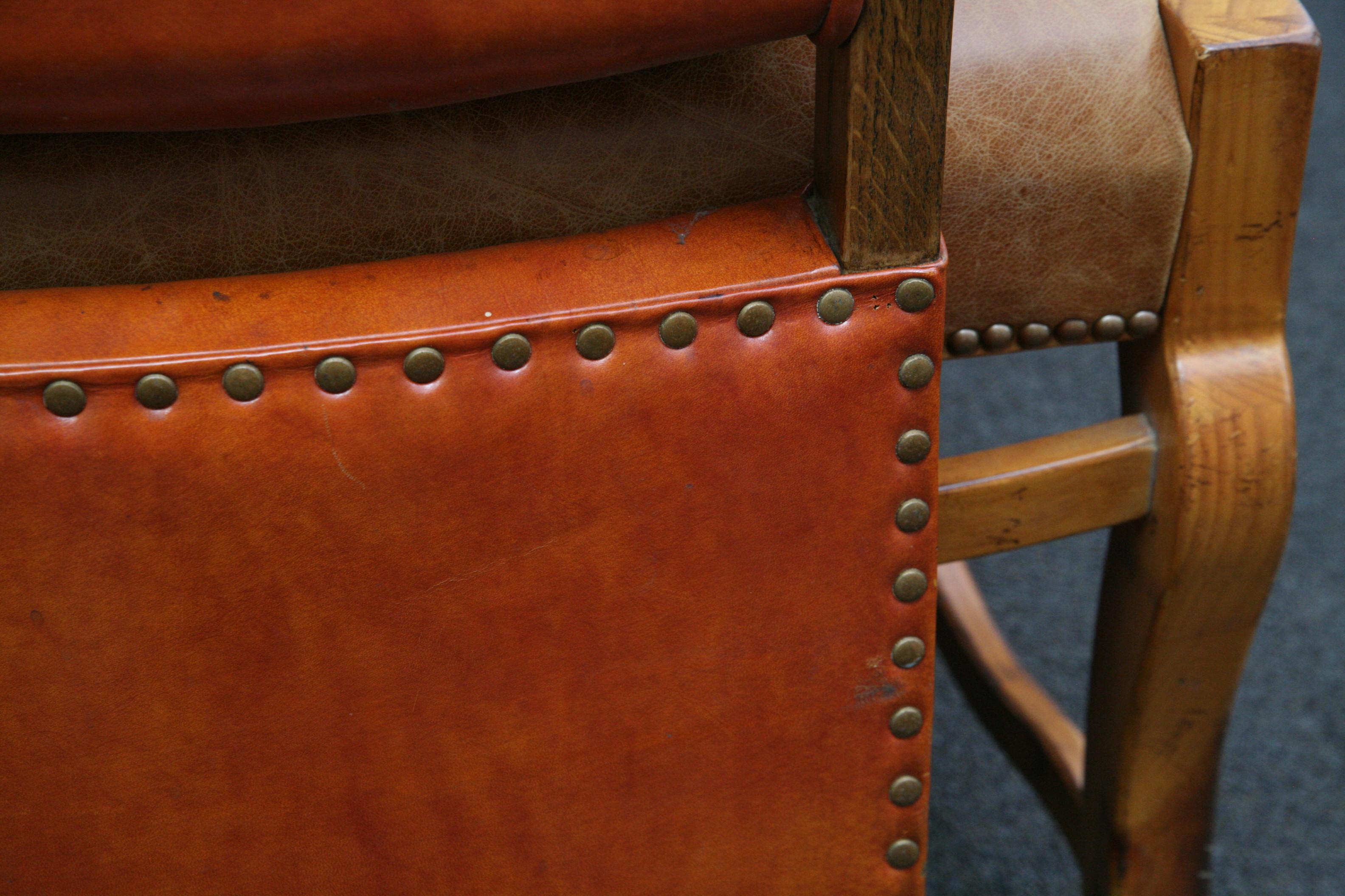 Vintage Vinyl Upholstered Side Chairs