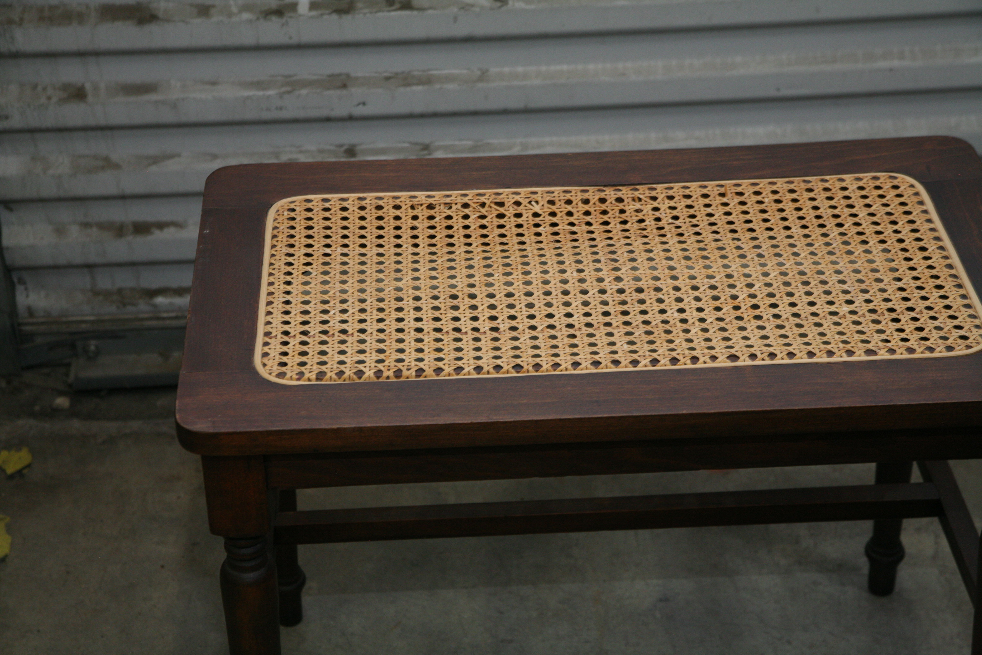 Caned Seat Bench