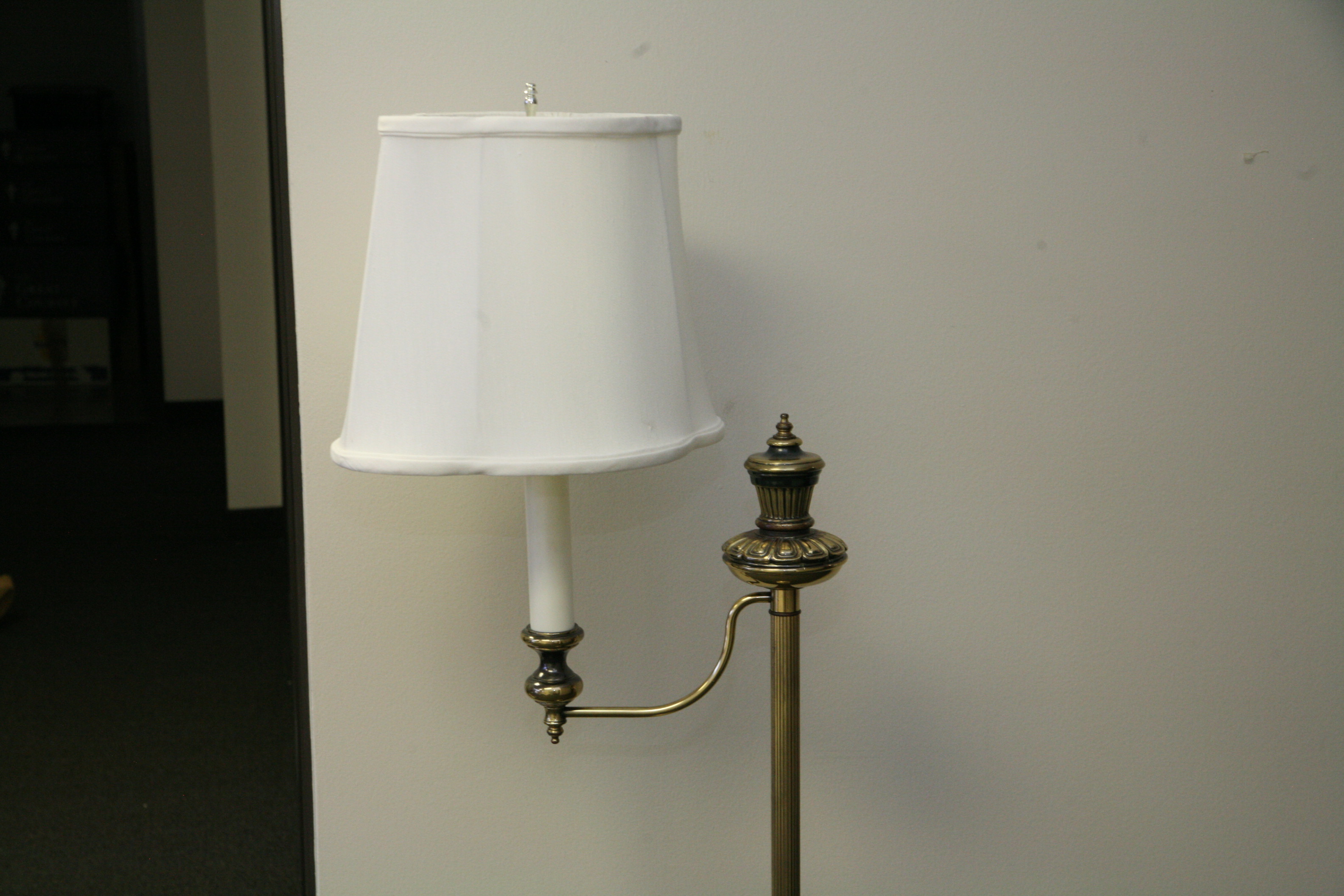 Victorian Style Brass Candlestick Floor Lamp