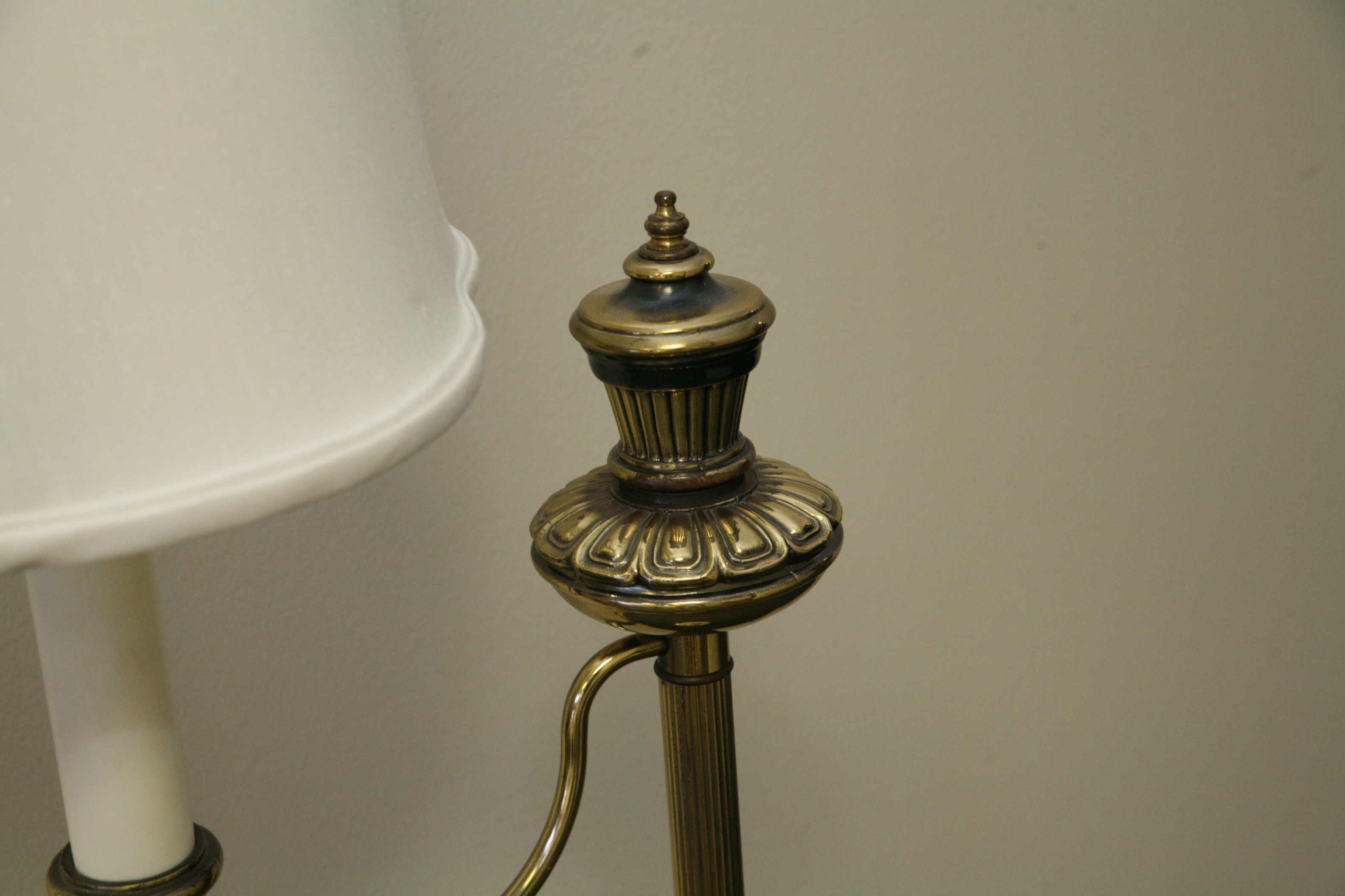 Victorian Style Brass Candlestick Floor Lamp
