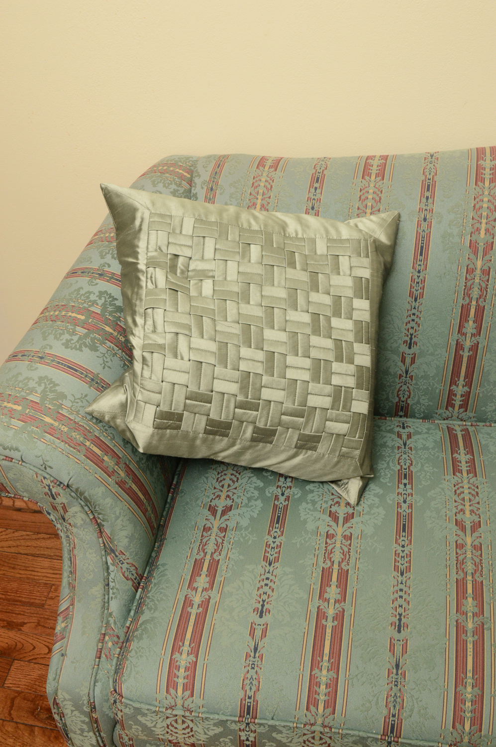 Vintage Chippendale Style Upholstered Sofa by Greene Brothers