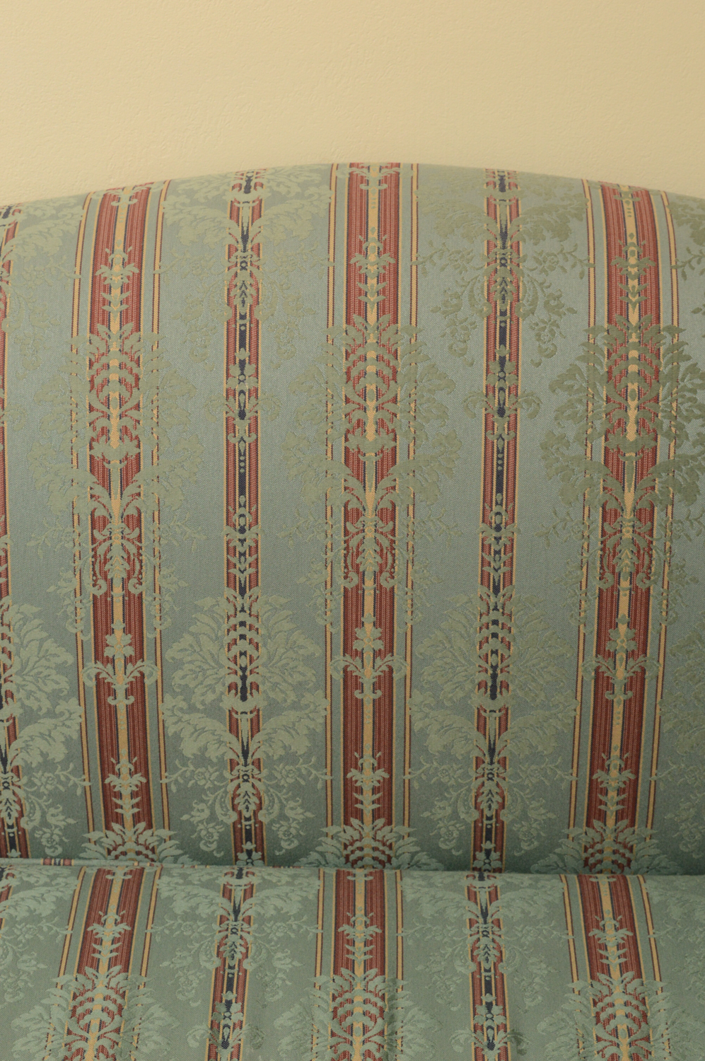 Vintage Chippendale Style Upholstered Sofa by Greene Brothers