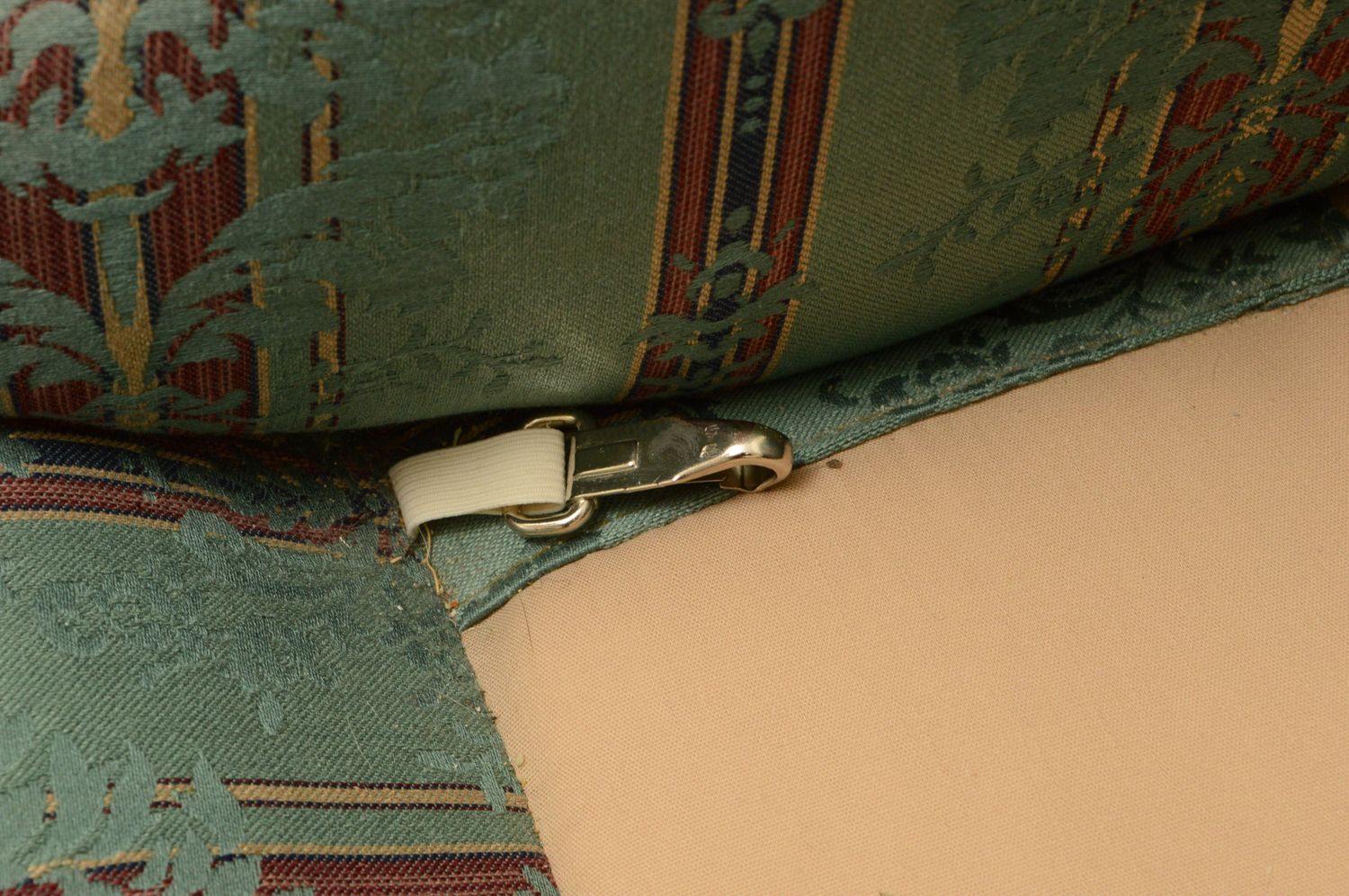 Vintage Chippendale Style Upholstered Sofa by Greene Brothers