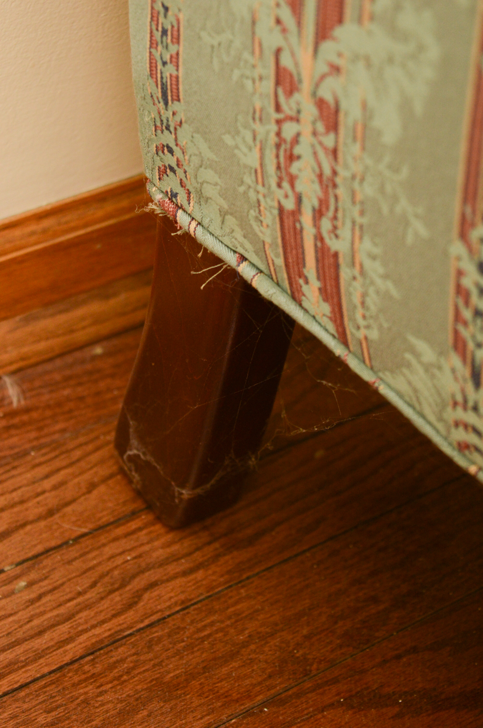 Vintage Chippendale Style Upholstered Sofa by Greene Brothers