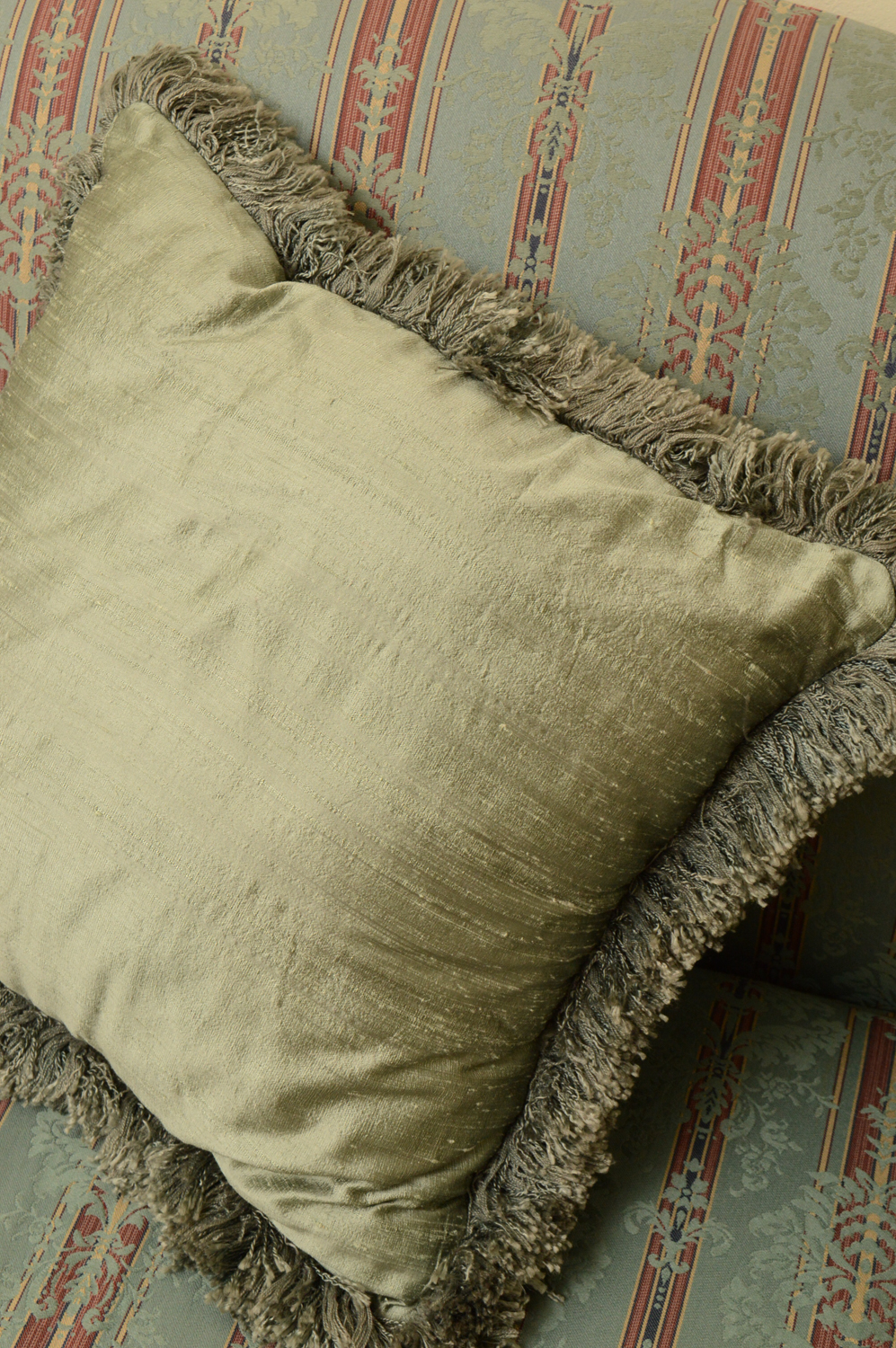 Vintage Chippendale Style Upholstered Sofa by Greene Brothers