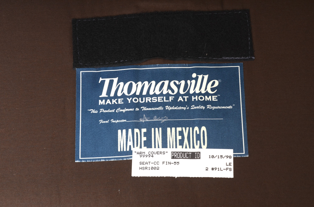 Thomasville Wing-Back Leather Recliner