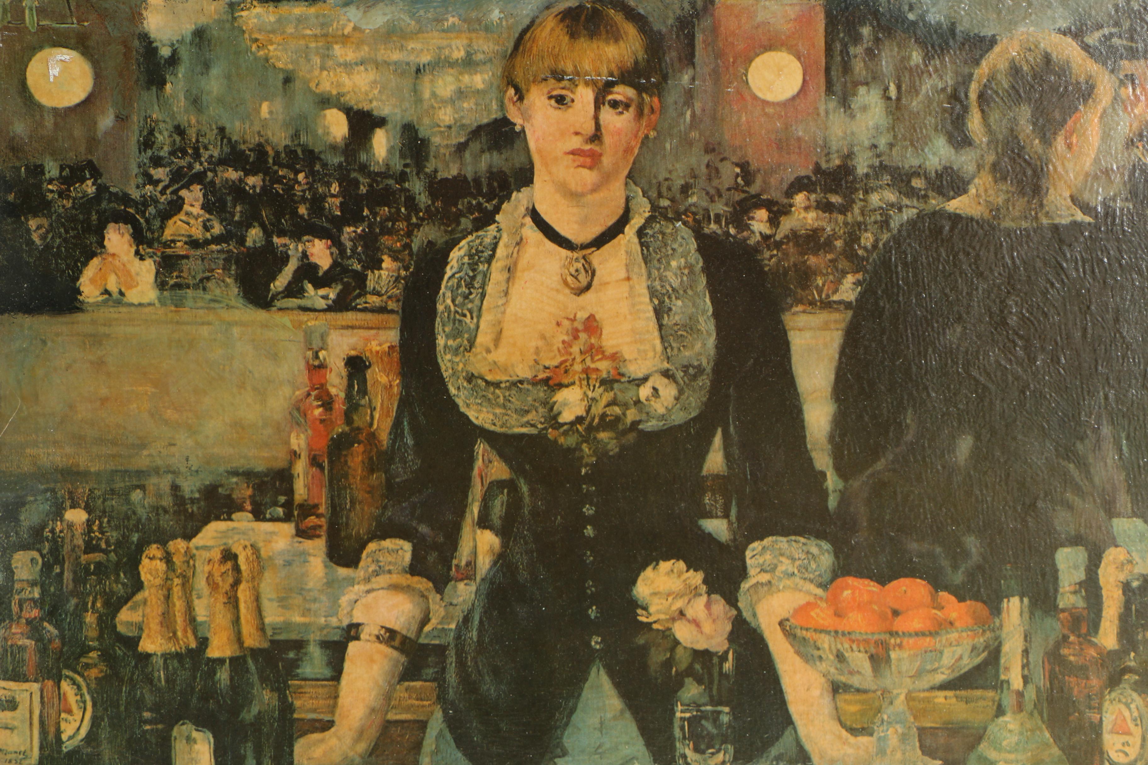 Offset Lithograph Reproduction Prints Featuring Degas, Manet and Renoir