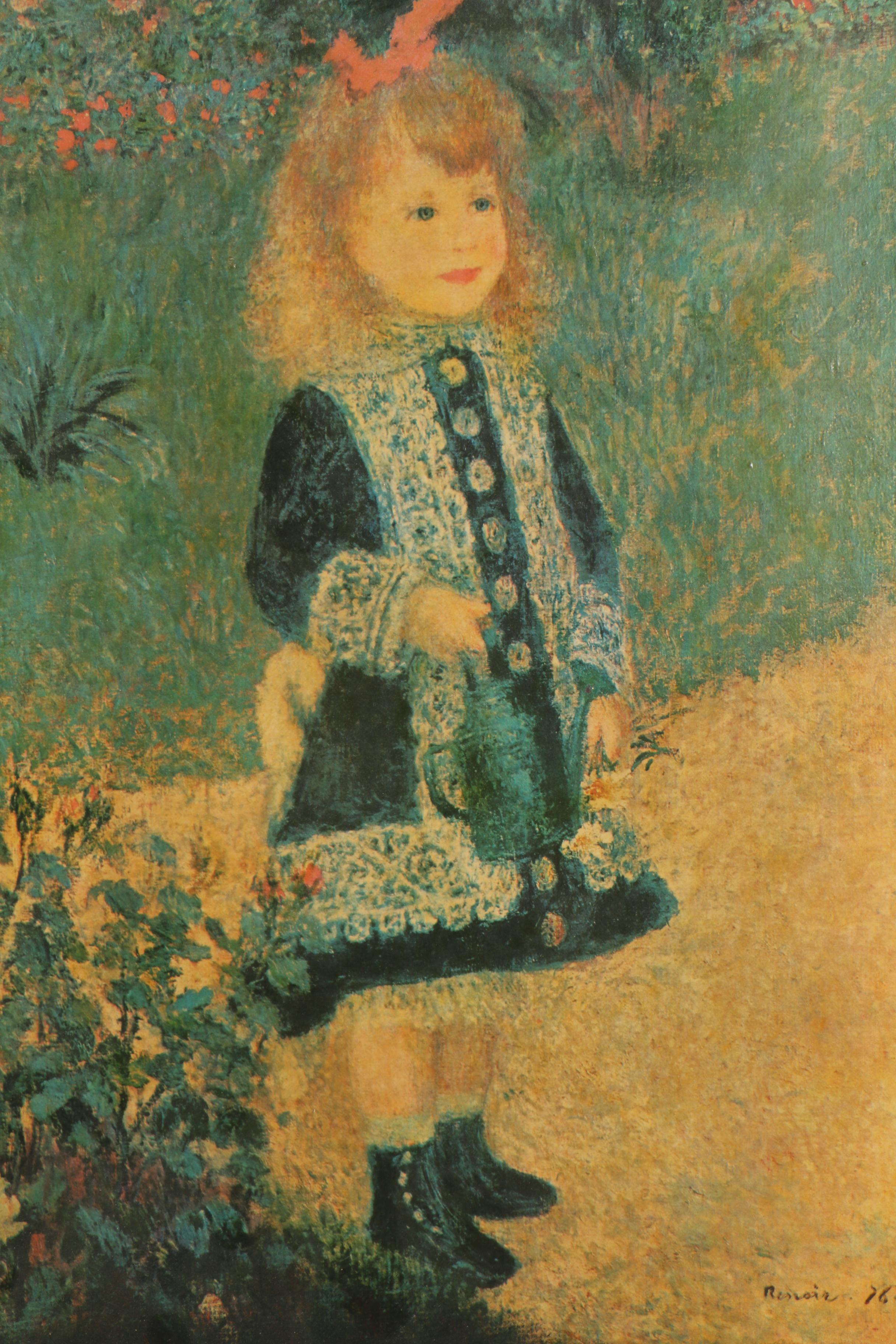 Offset Lithograph Reproduction Prints Featuring Degas, Manet and Renoir