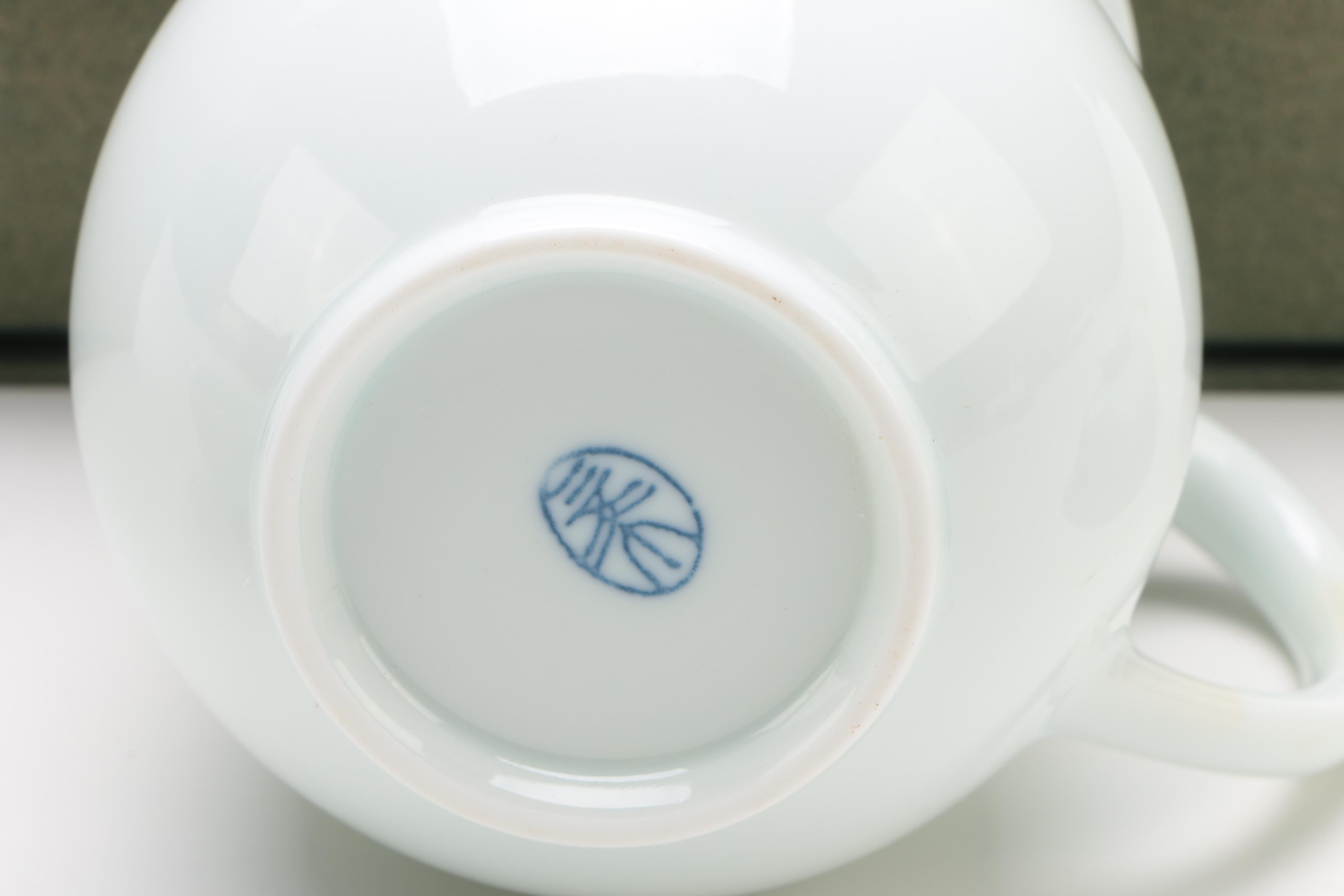 Chinese Porcelain Tea Sets with Fish and Dragon Motifs