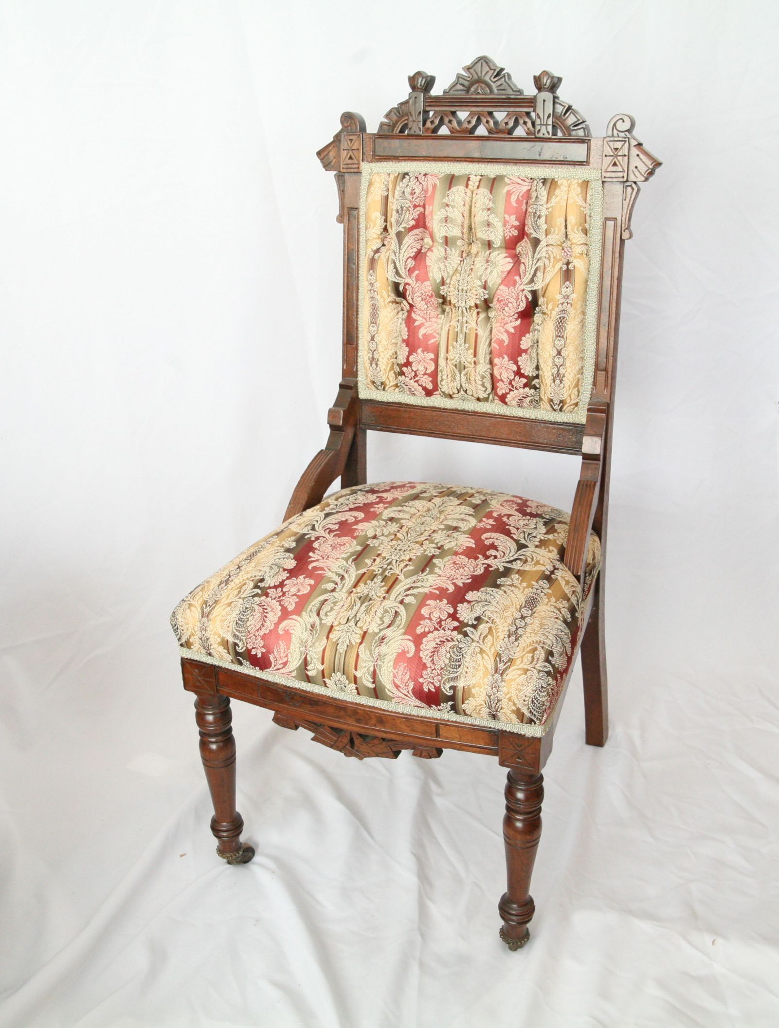 Antique Eastlake Mahogany Side Chairs