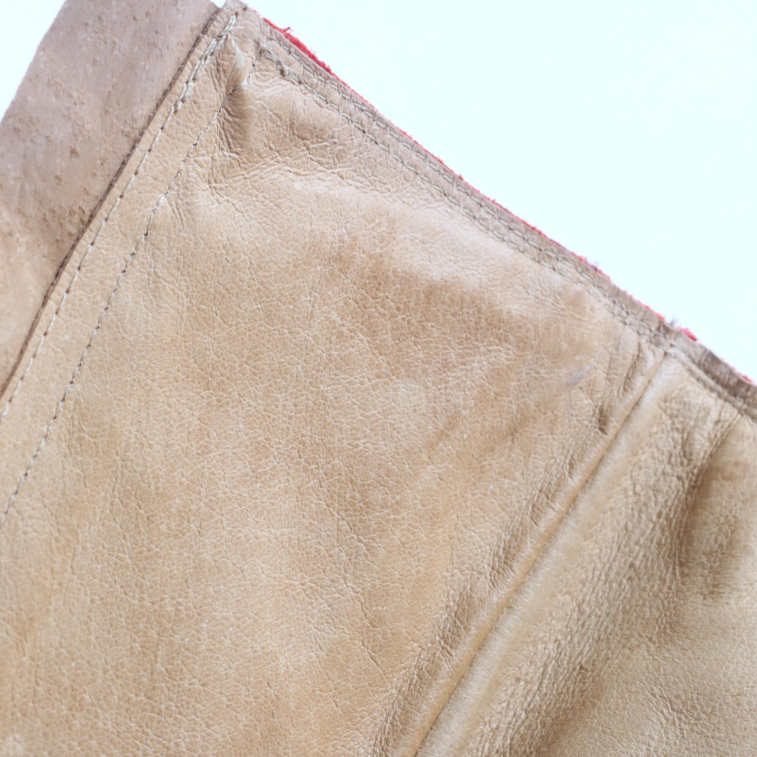 Women's Destroy Red Leather High-Heeled Western Boots