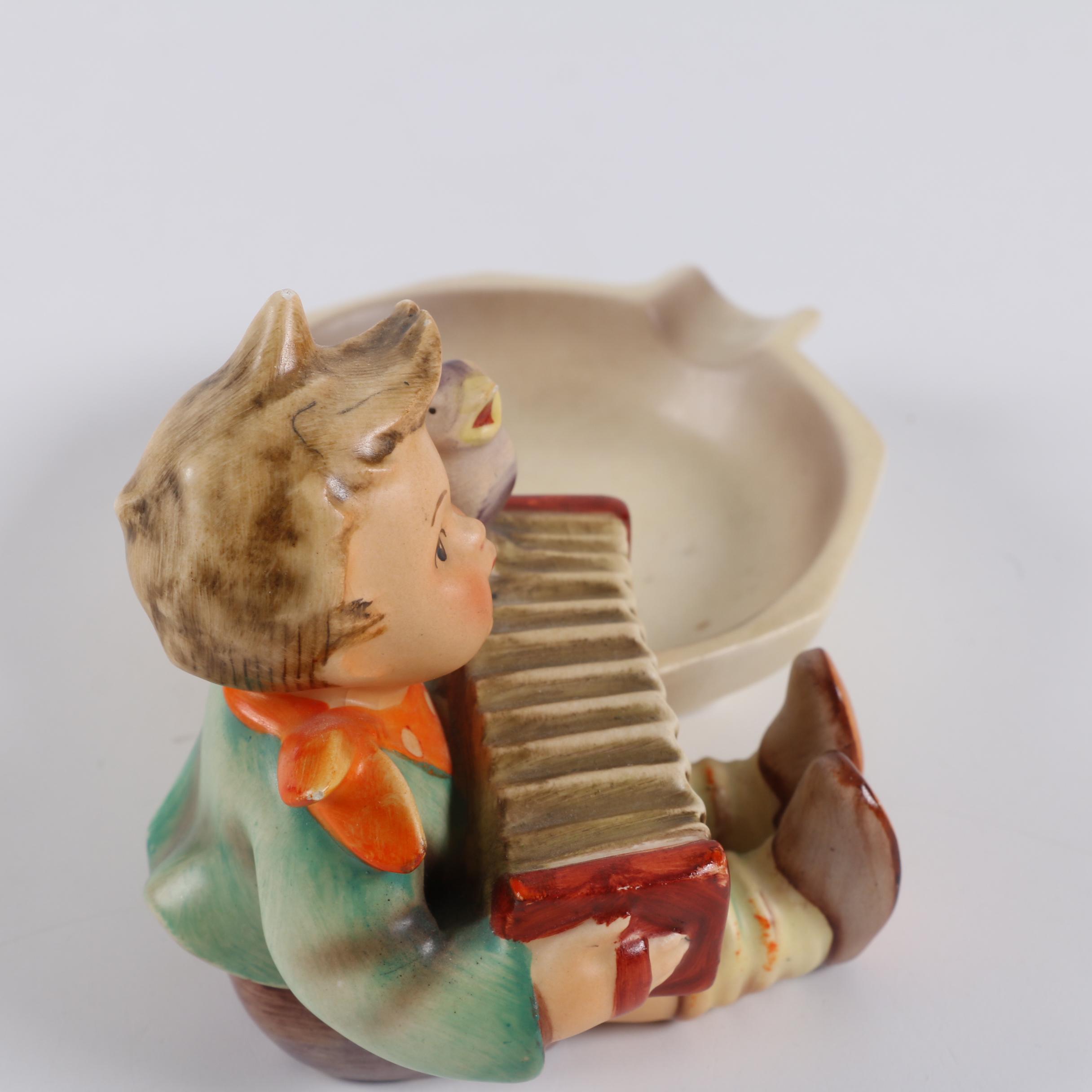 Hummel "Let's Sing" Ash Receiver and "Hear Ye, Hear Ye" Figurine
