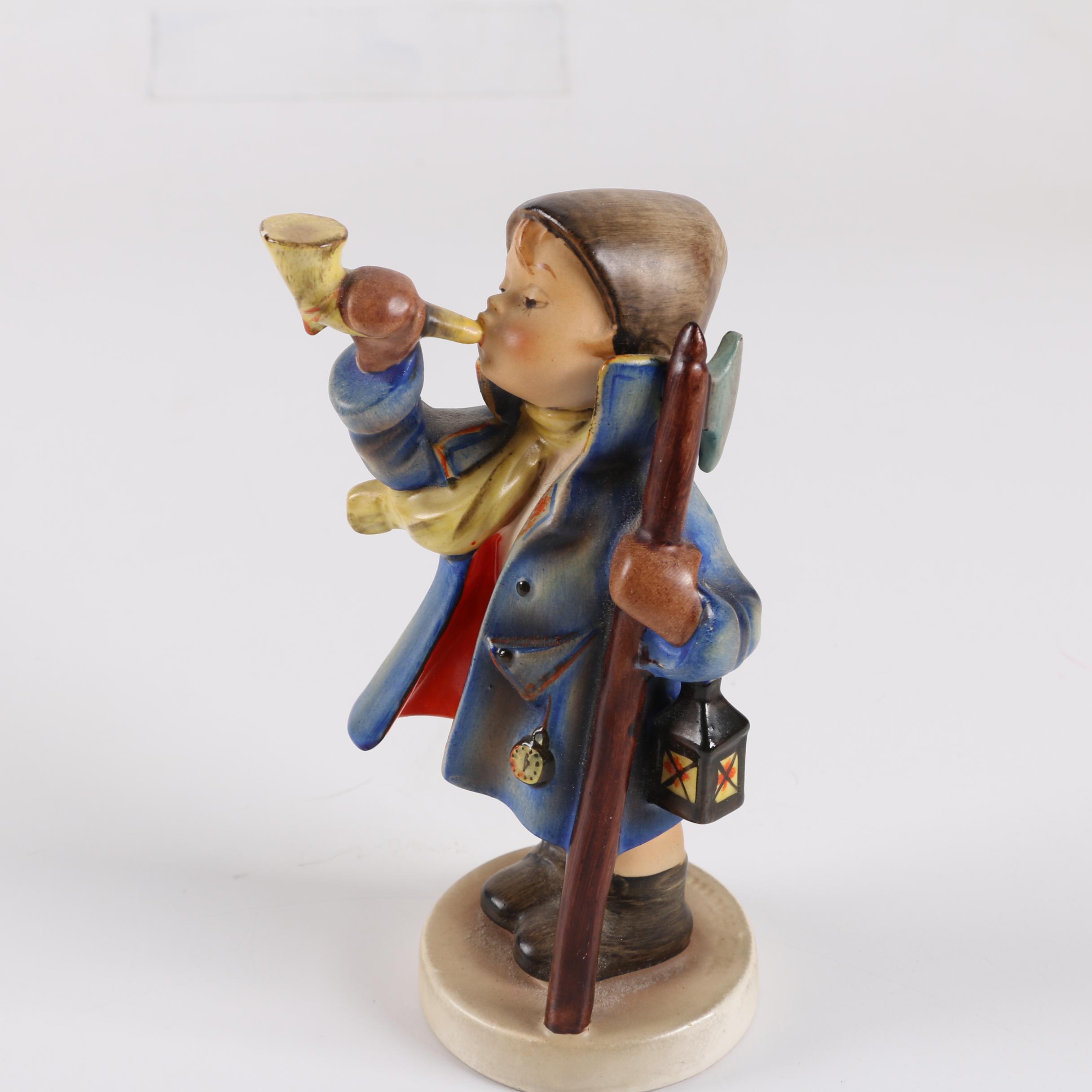 Hummel "Let's Sing" Ash Receiver and "Hear Ye, Hear Ye" Figurine