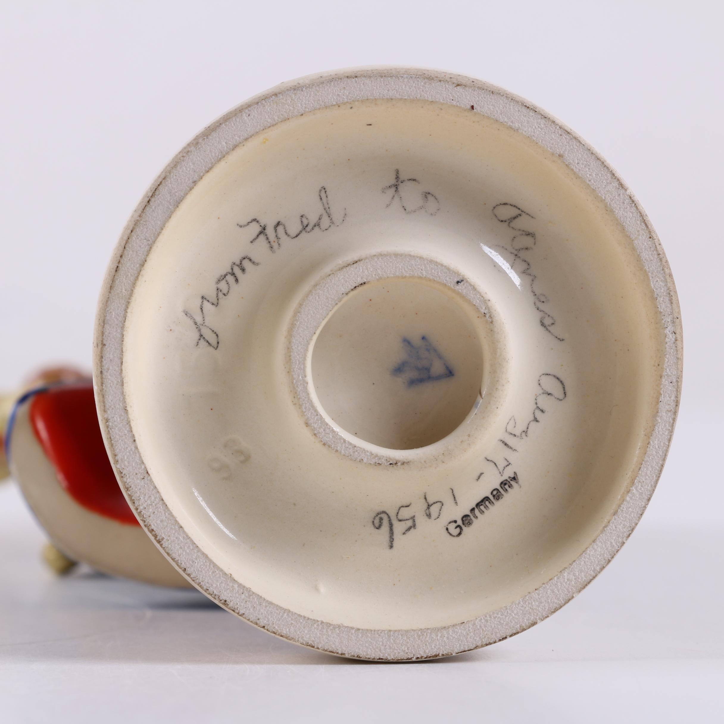 Hummel "Let's Sing" Ash Receiver and "Hear Ye, Hear Ye" Figurine