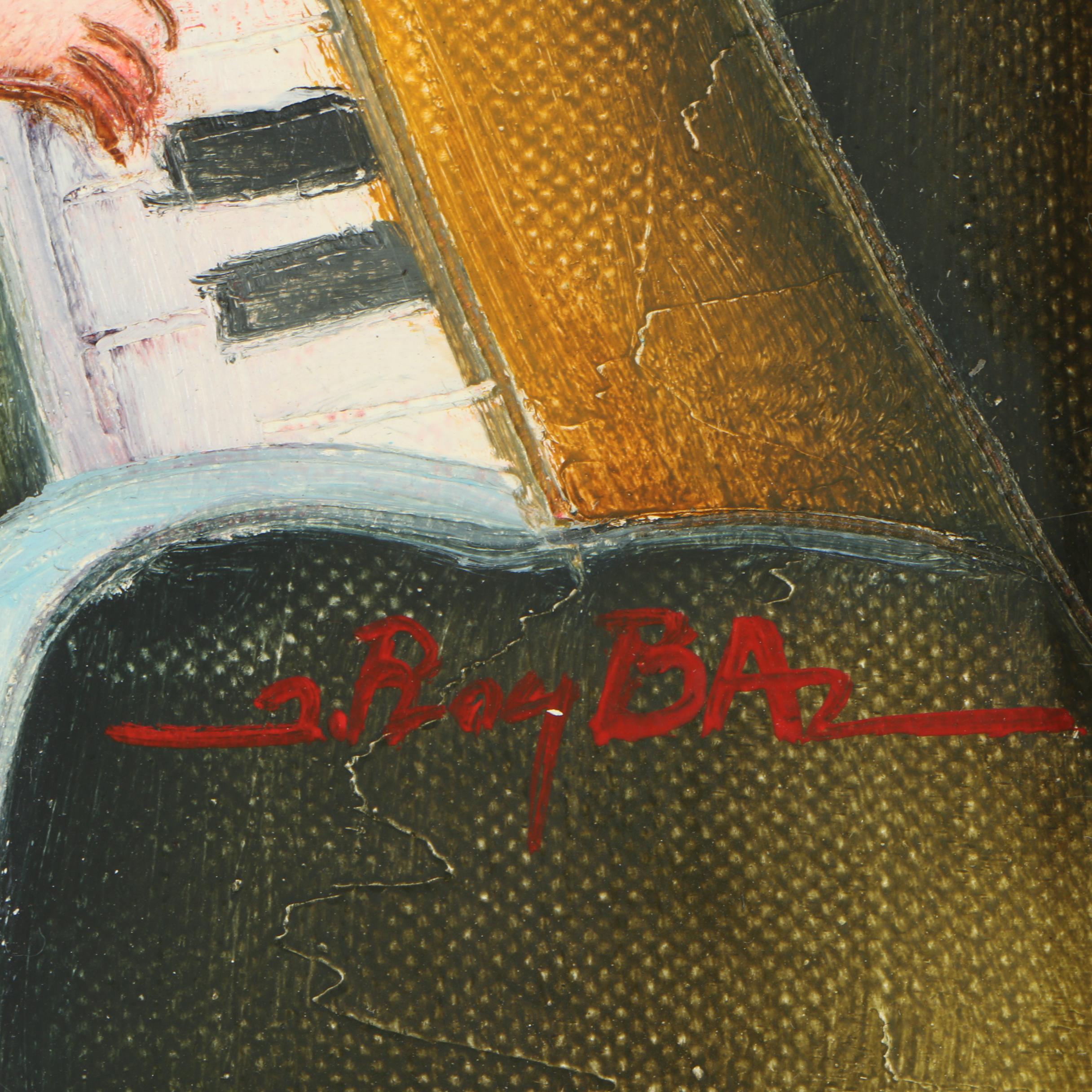 J. Roybal Oil Painting in the Manner of Graciela Rodo Boulanger