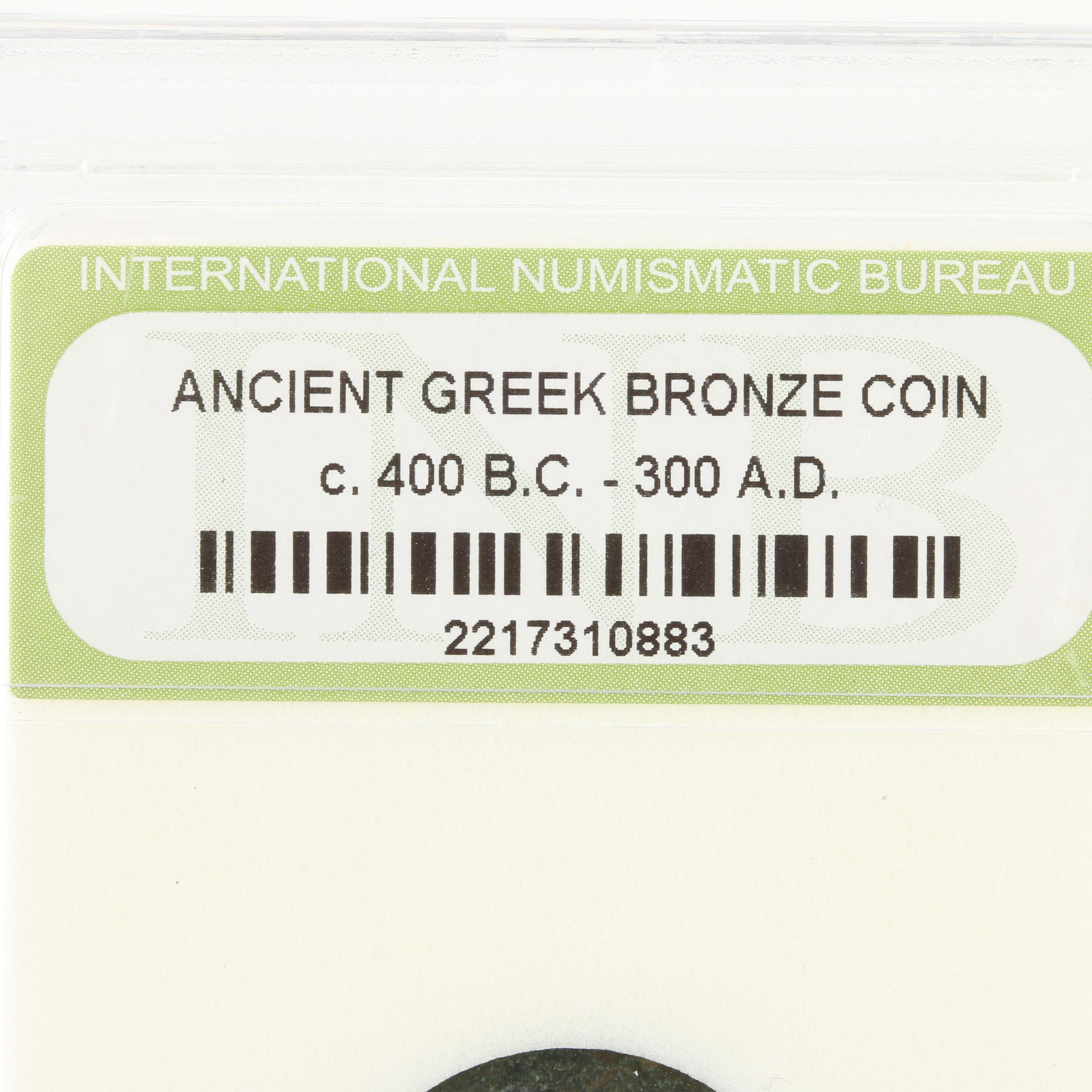 Ten Ancient Greek Bronze Coins