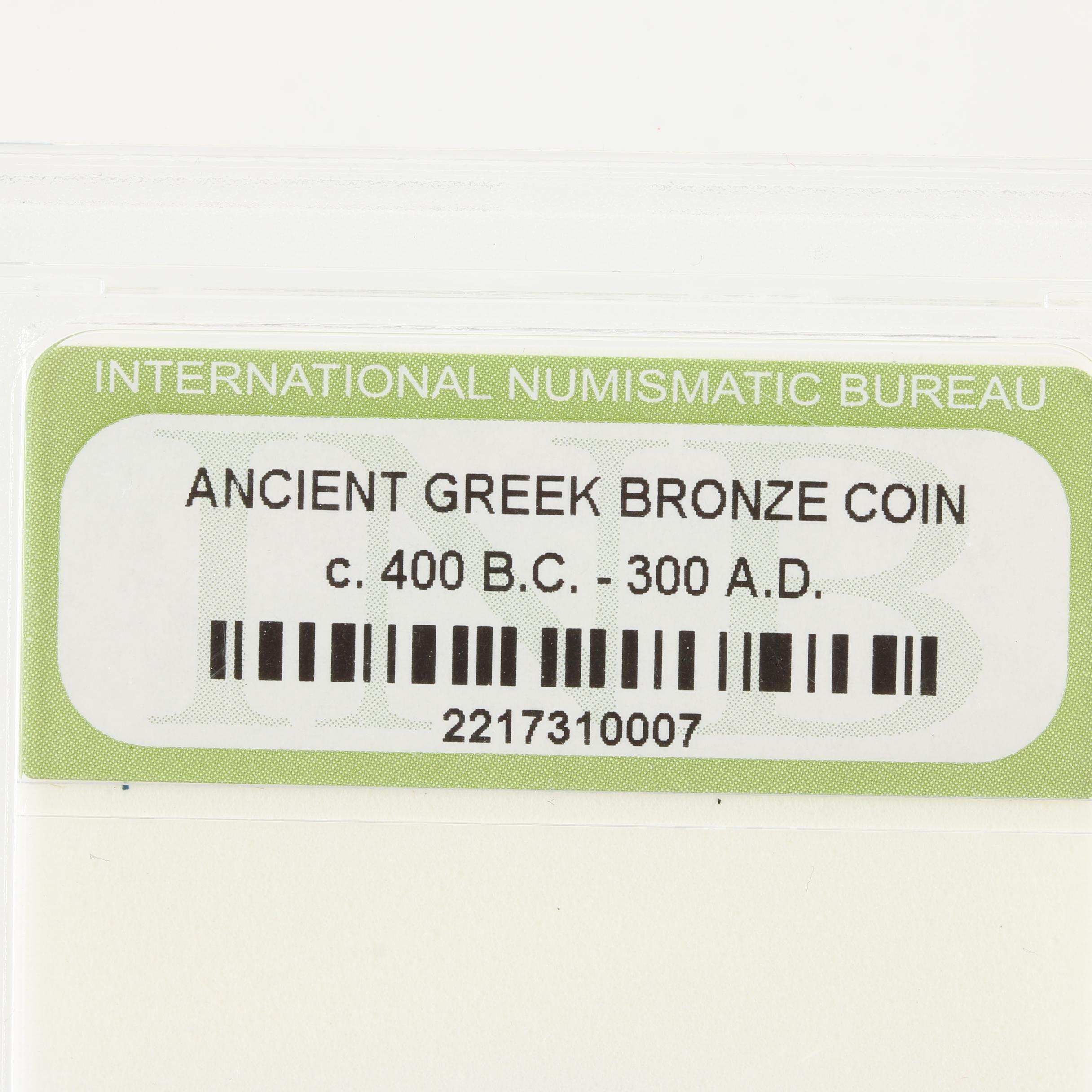 Ten Ancient Greek Bronze Coins