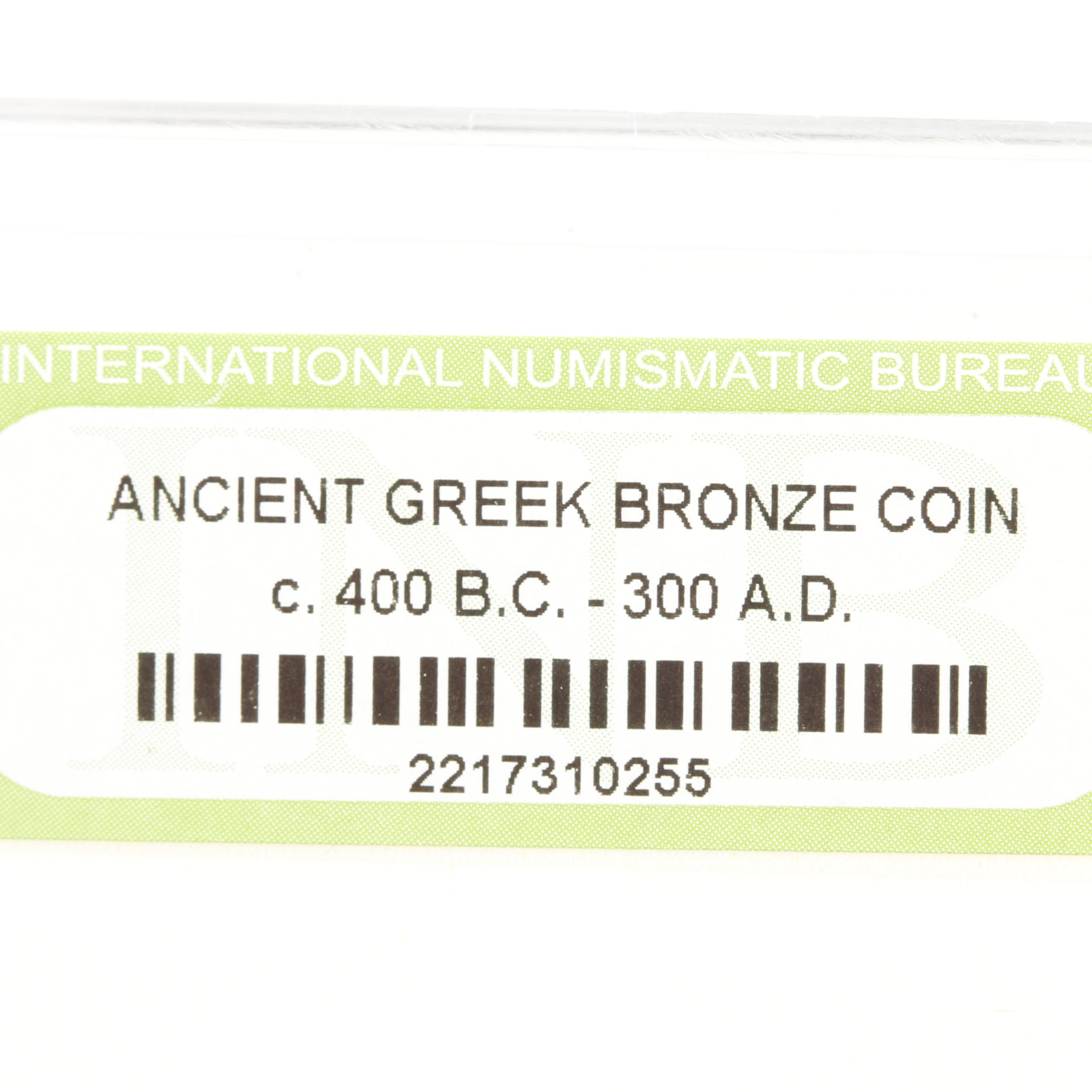 Ten Ancient Greek Bronze Coins