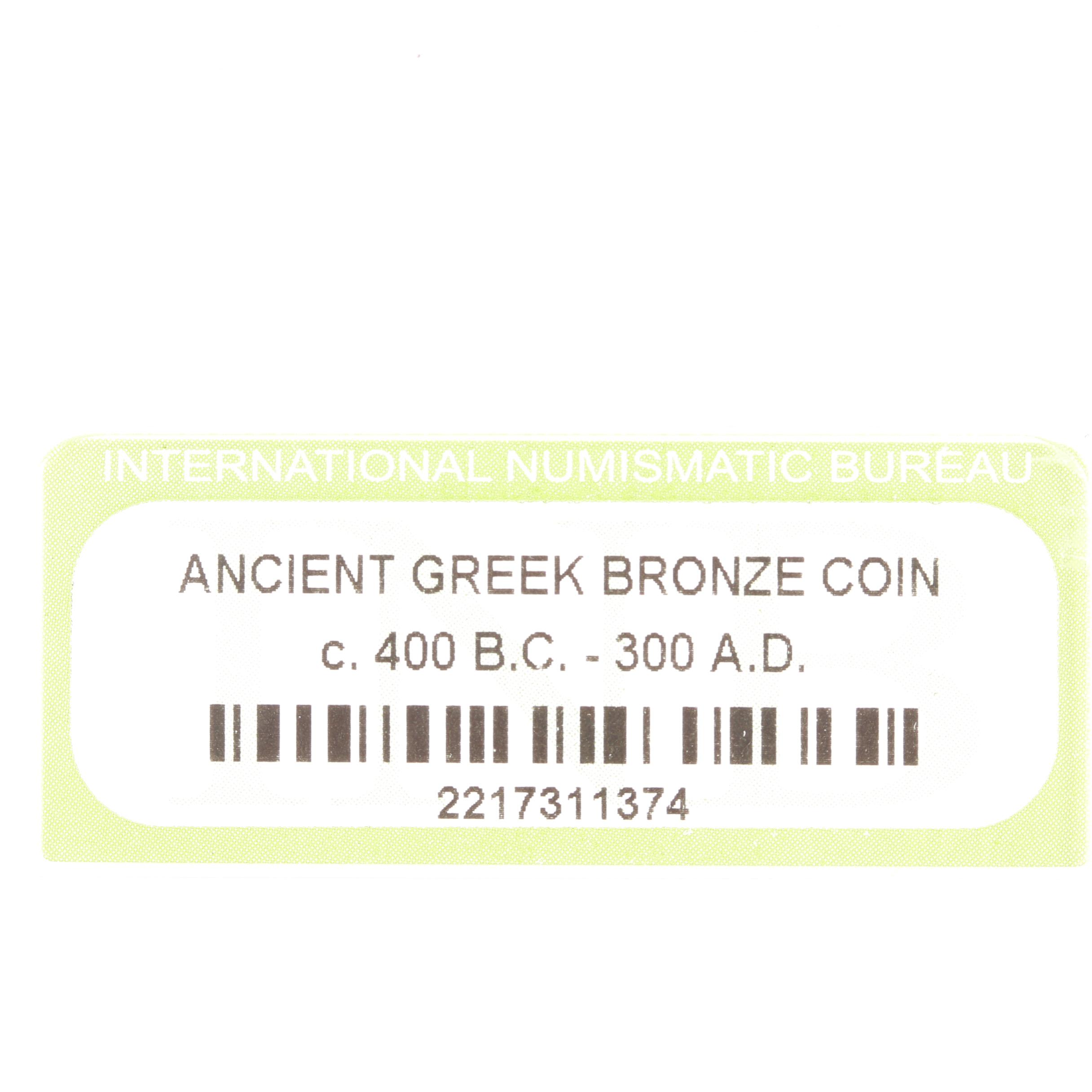 Ten Ancient Greek Bronze Coins
