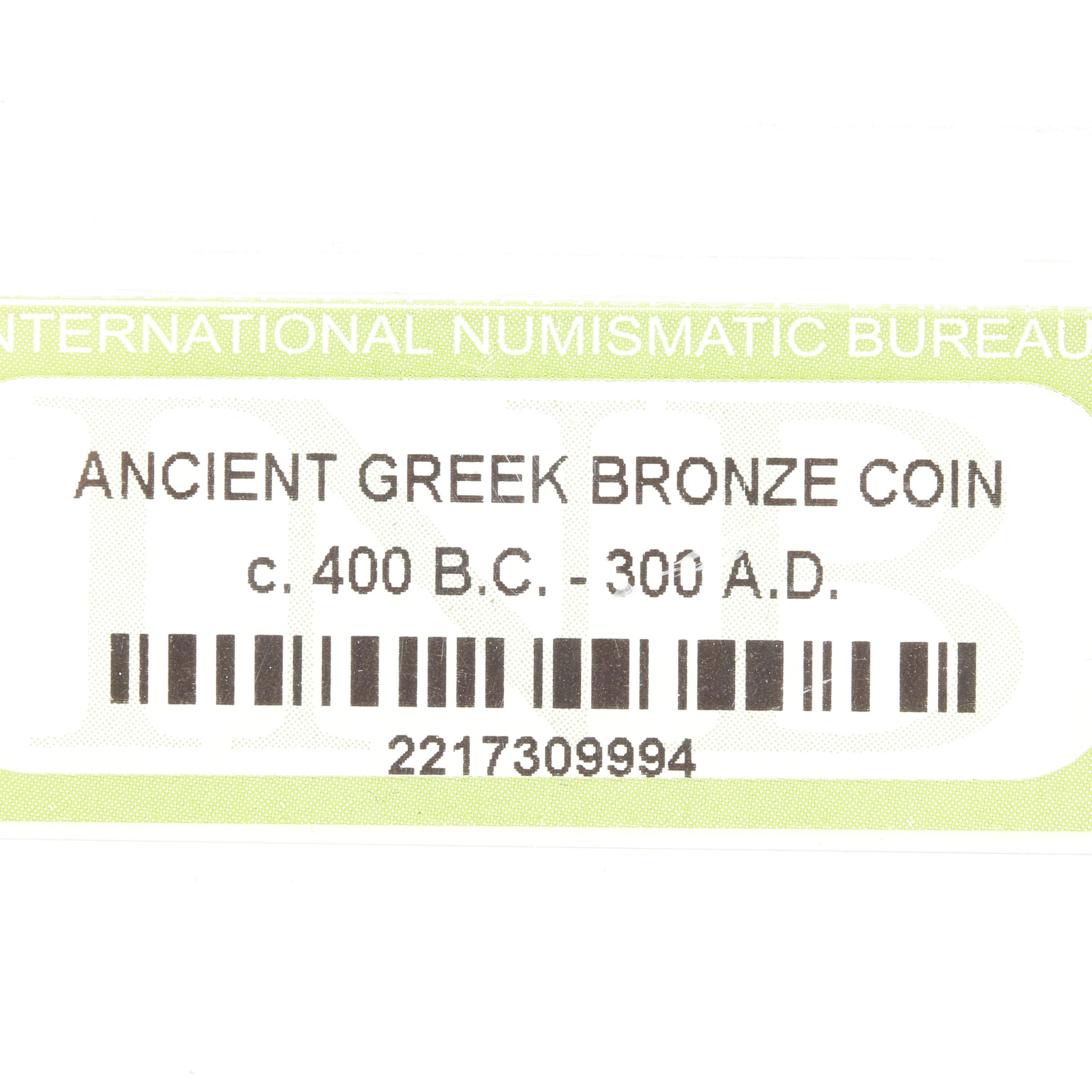 Ten Ancient Greek Bronze Coins